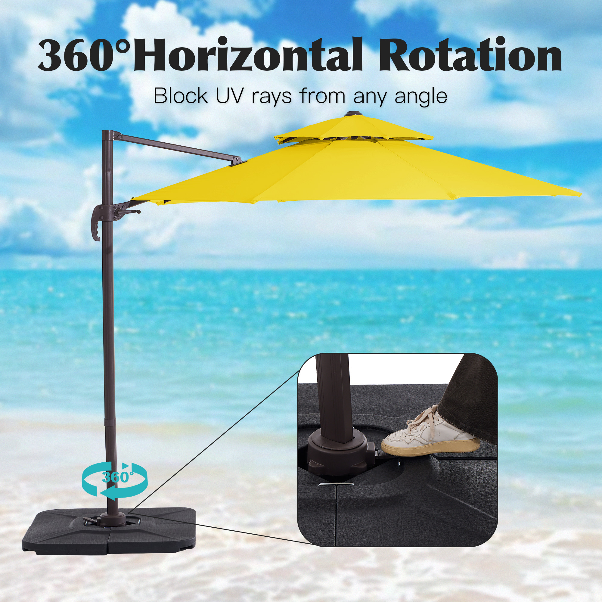 JEAREY JE-LKXLM-10FT-YE Umbrellas-2 - View #5
