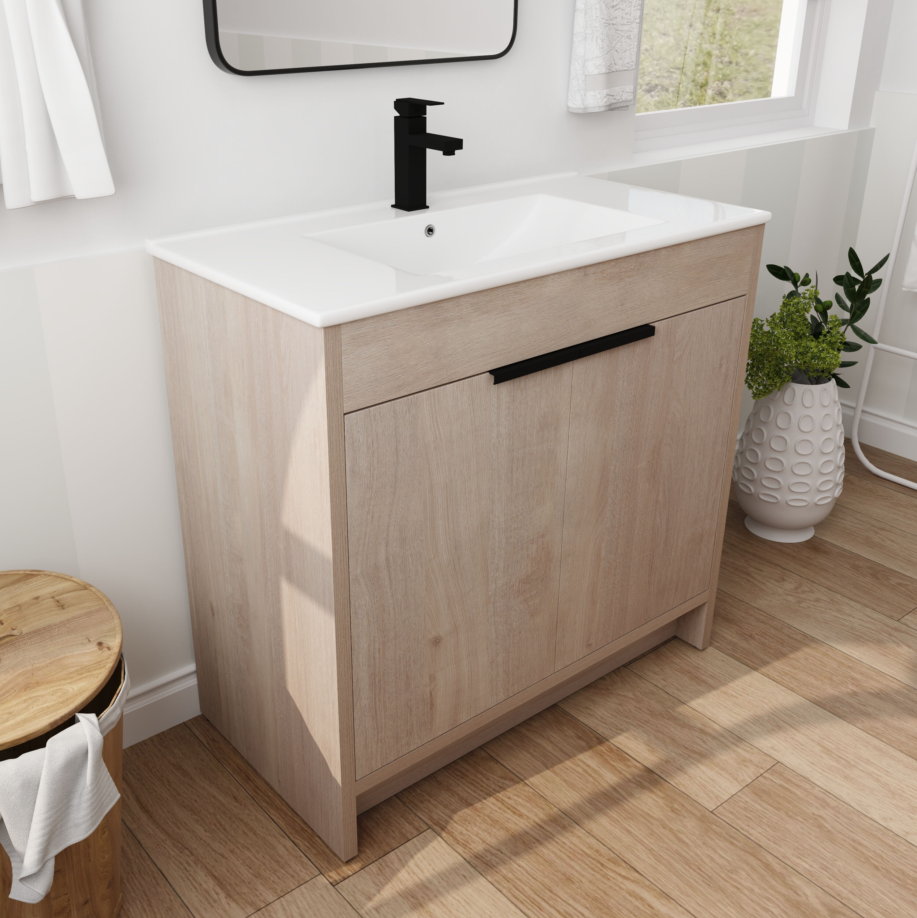 Forclover QNM-0836-CAW Bath-Vanity-Combo - View #2
