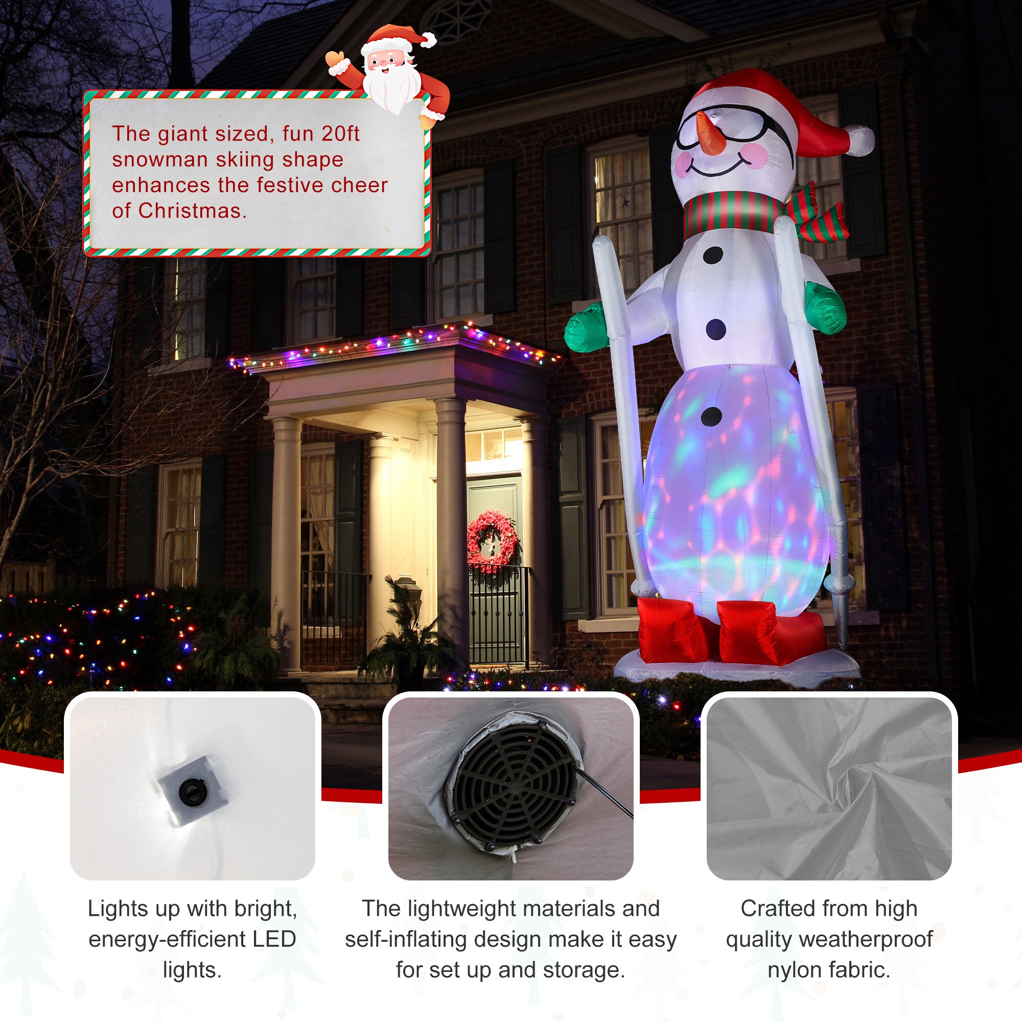 Glitzhome 2005200035 Christmas-Inflatables - View #6