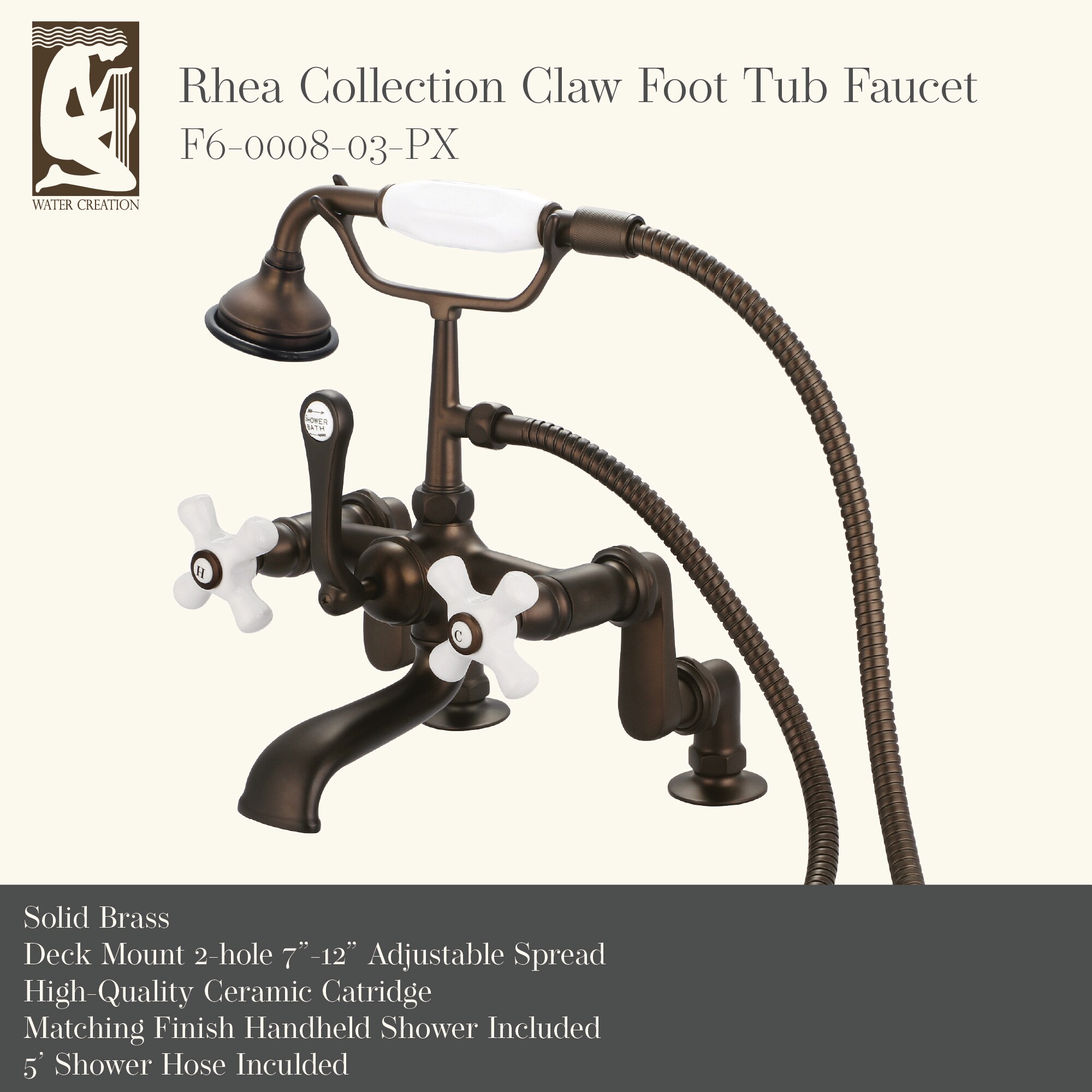 Water Creation F6-0008-03-PX Roman-Tub-Faucets - View #3