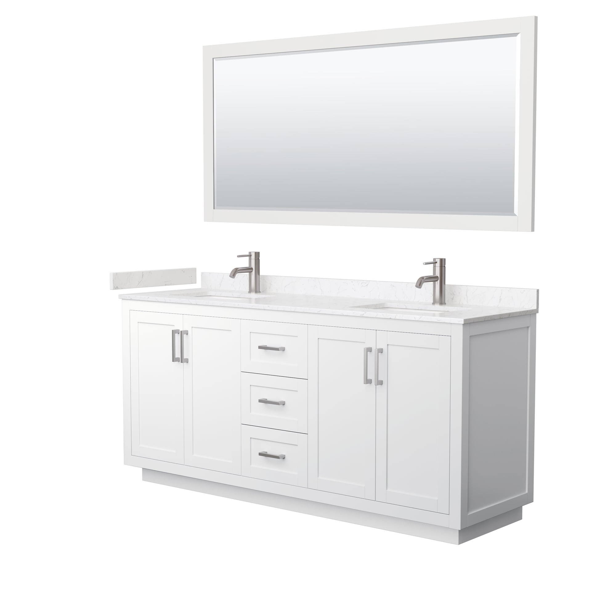 Wyndham Collection WCF292972DWHC2UNSM70 Bath-Vanity-Combo - View #2