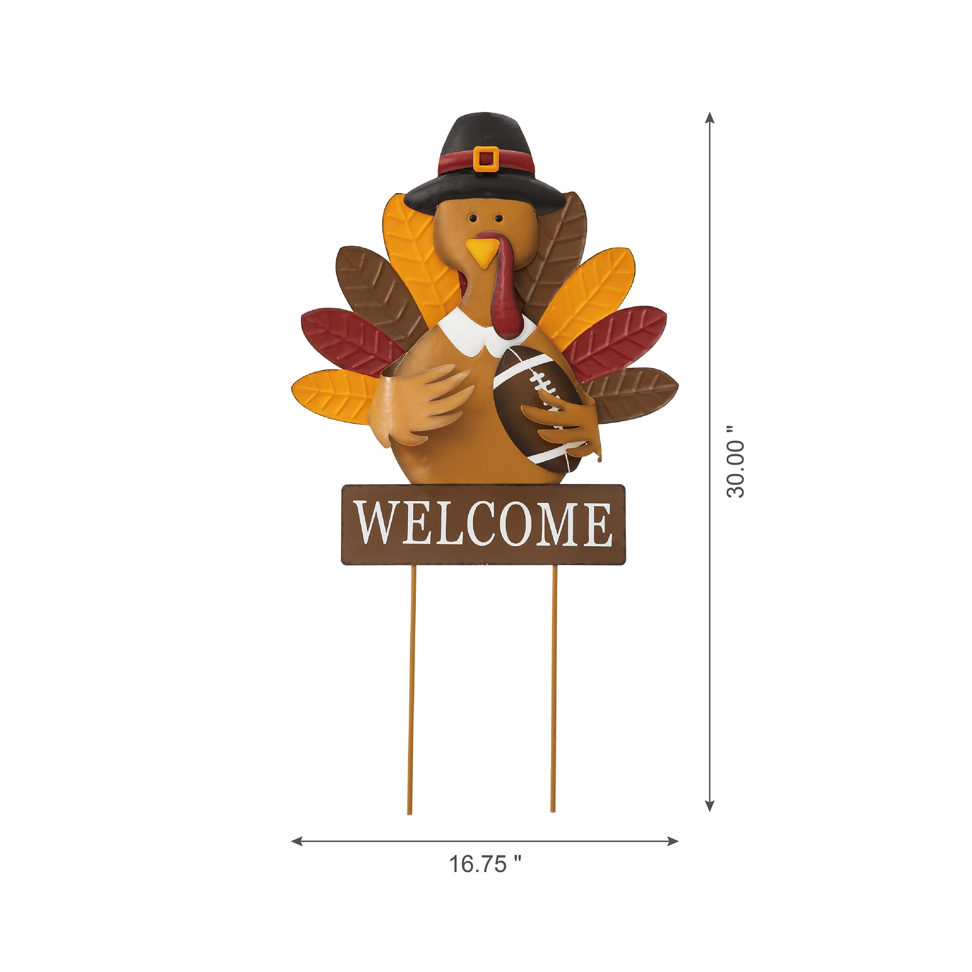 Glitzhome 2006100009 Outdoor-Thanksgiving-Decor - View #3