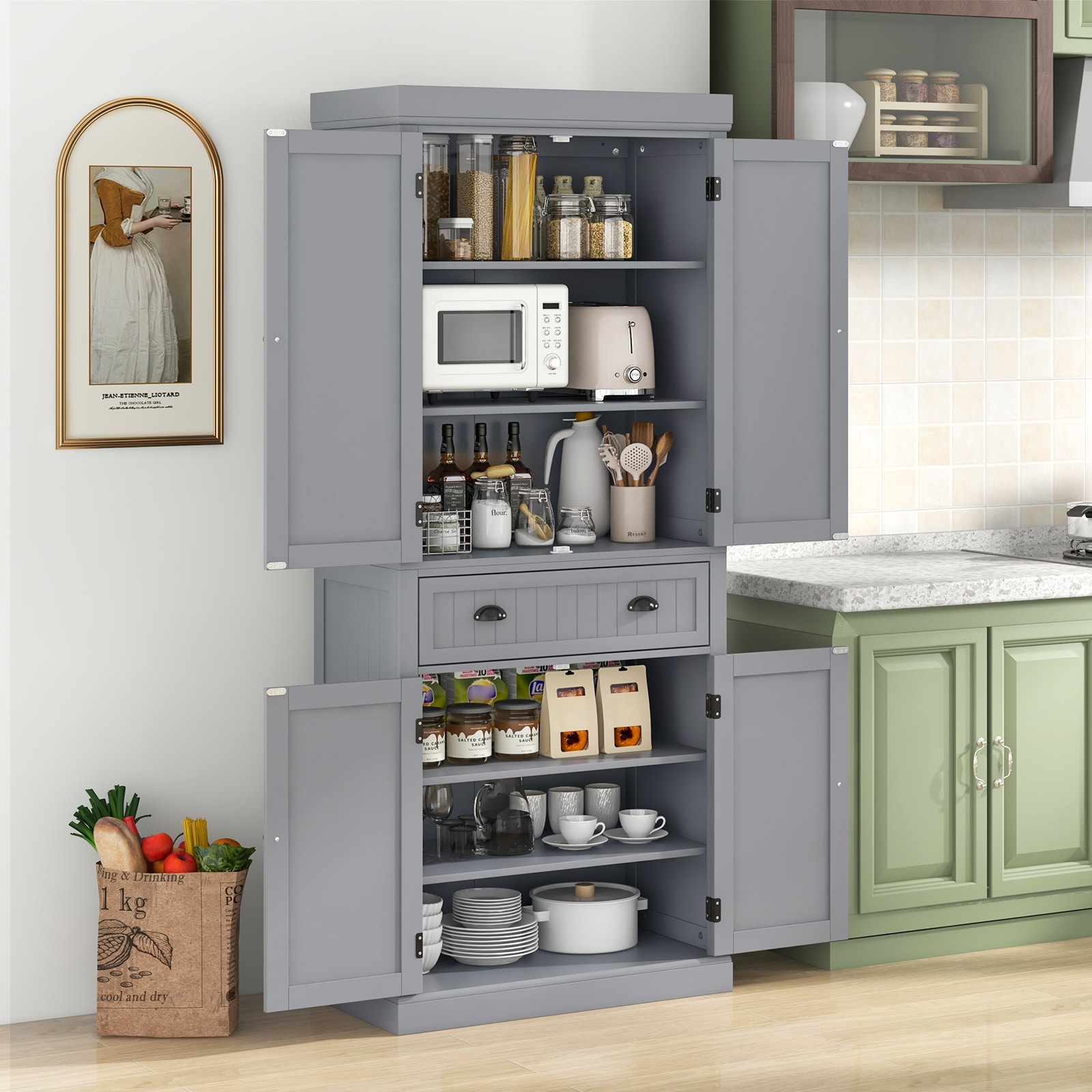 Slickblue D-CO-RG34836WH Cabinets-Kitchen - View #2