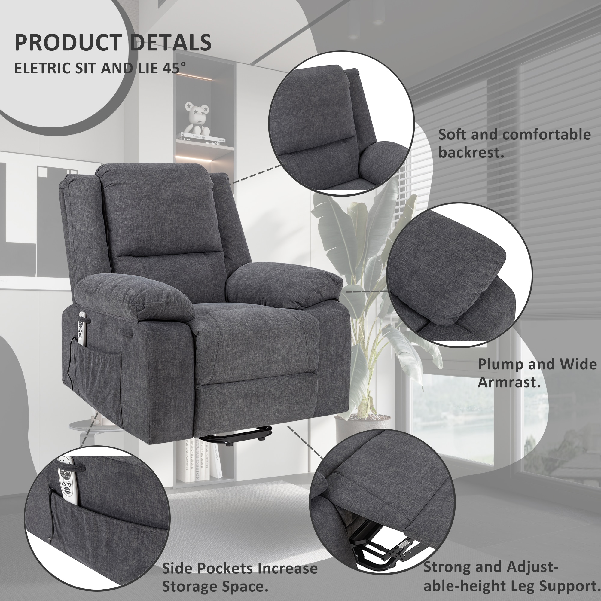 AAZJ NBC-CM64197CL recliners - View #5