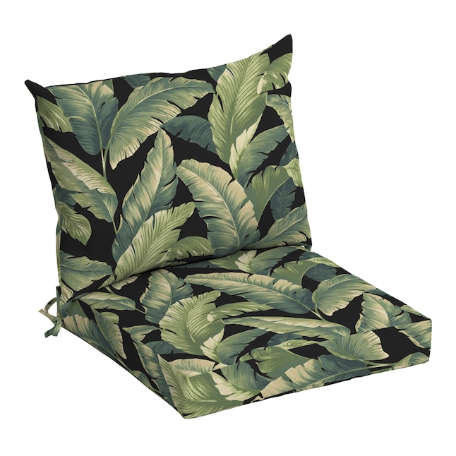 Arden Selections 2 Piece Onyx Cebu Deep Seat Patio Chair Cushion In The Furniture Cushions Department At Com - Camo Outdoor Furniture Cushions