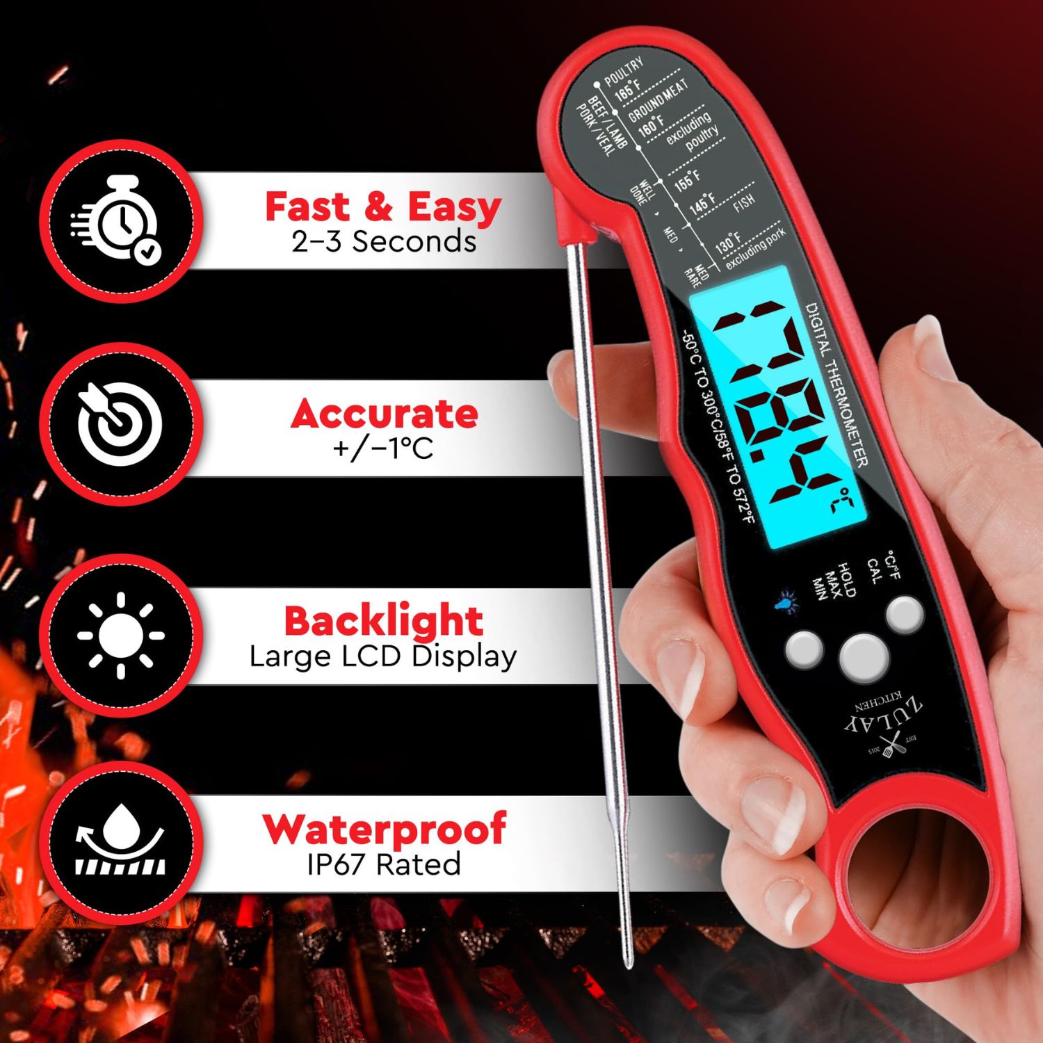 Zulay Kitchen X002B5HI03 Meat-Thermometers - View #2