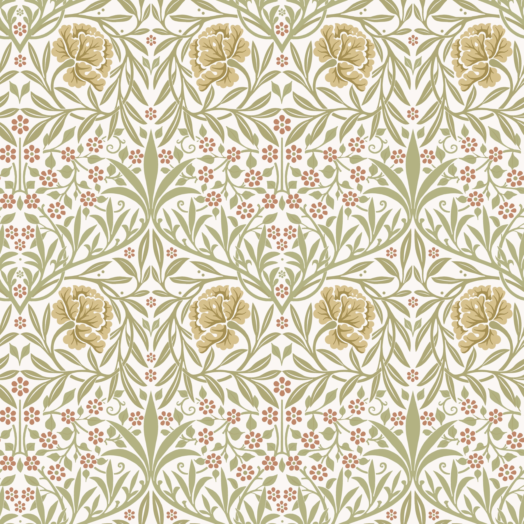 A-Street Prints - Hidden Treasures 2 57.5-sq ft Yellow Non-woven Floral Unpasted Wallpaper