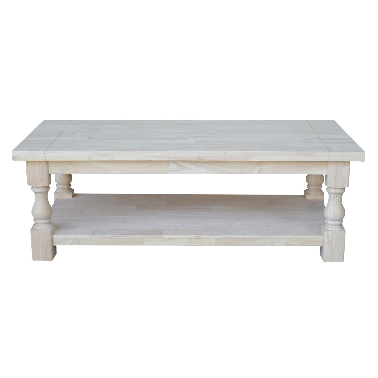 International Concepts Tuscan Unfinished Rubberwood Wood