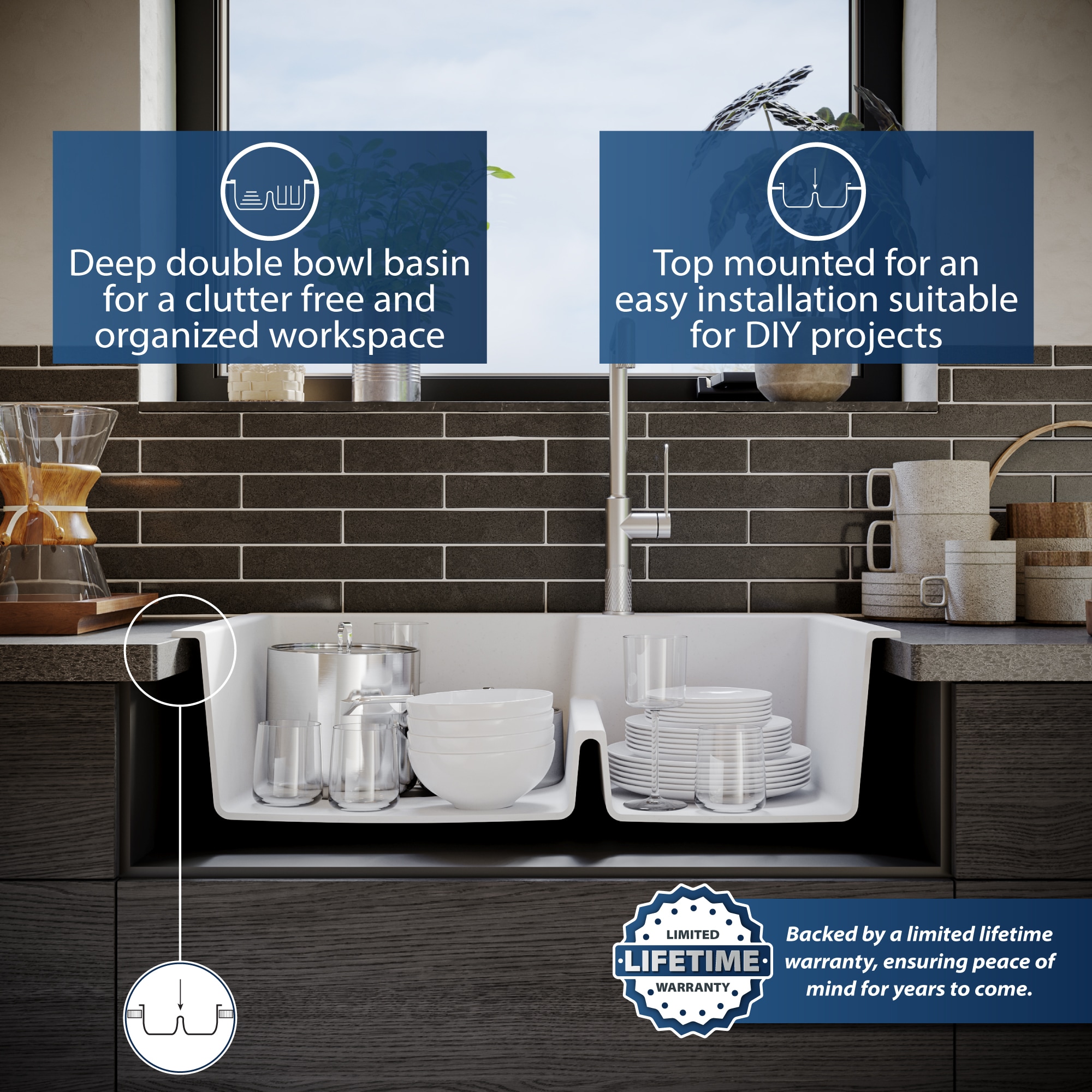 Karran QT-811-WH Kitchen-Sinks - View #5