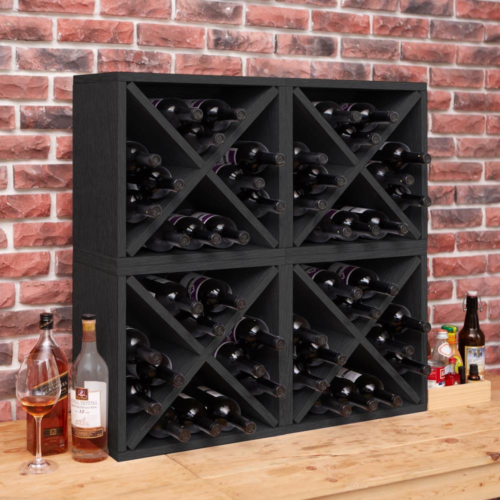 Black wine shelf new arrivals