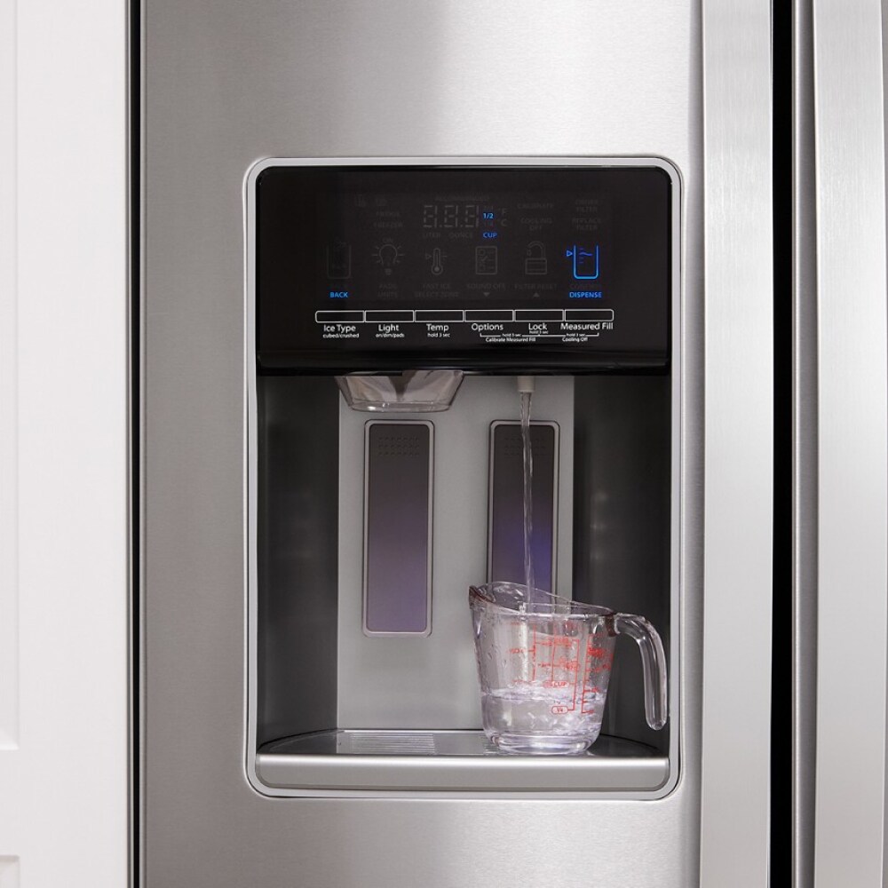 Stainless Steel 21 Cu. Ft. Side-by-Side Refrigerator with Ice Maker