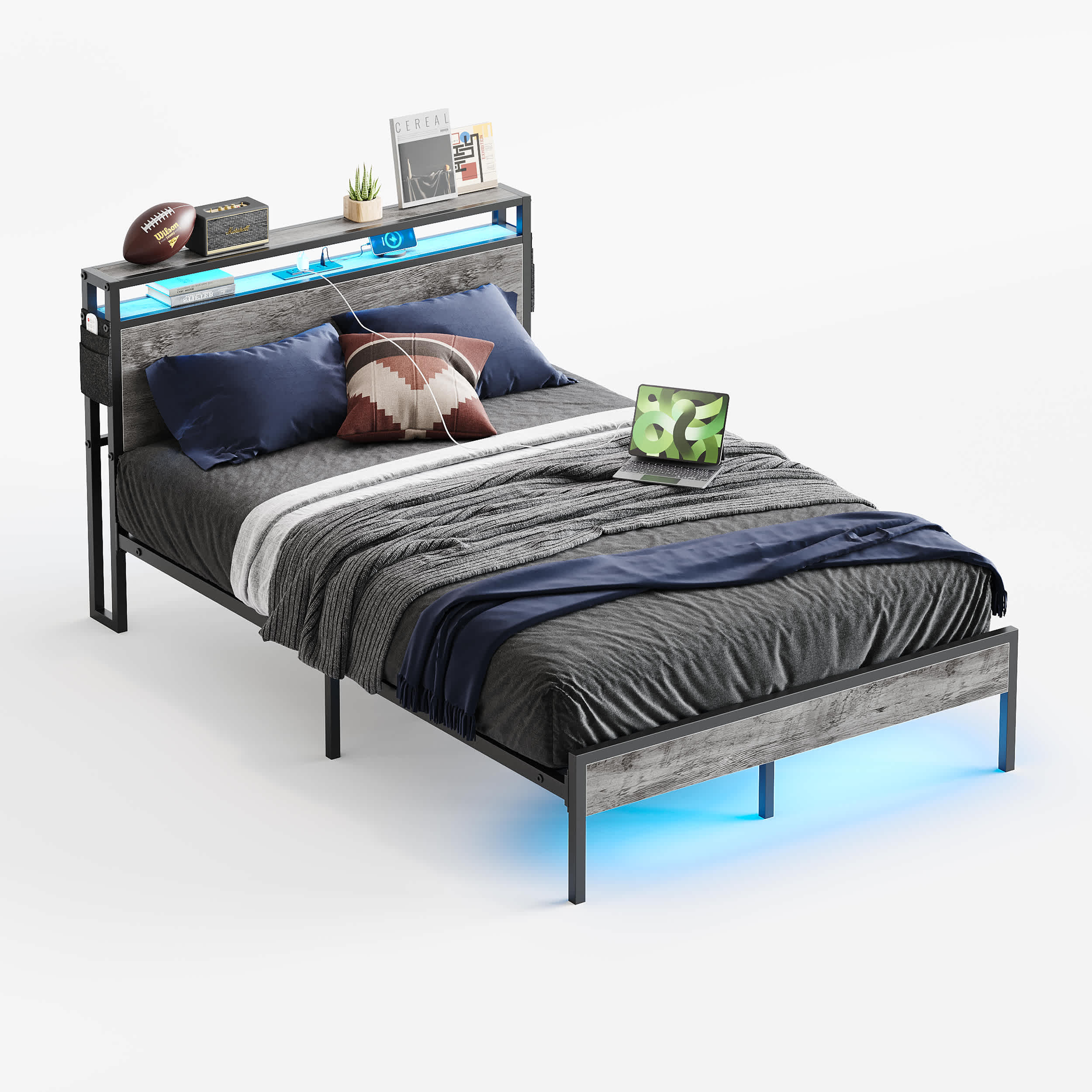 Bestier LOW-B700753B-WGRW beds - View #4