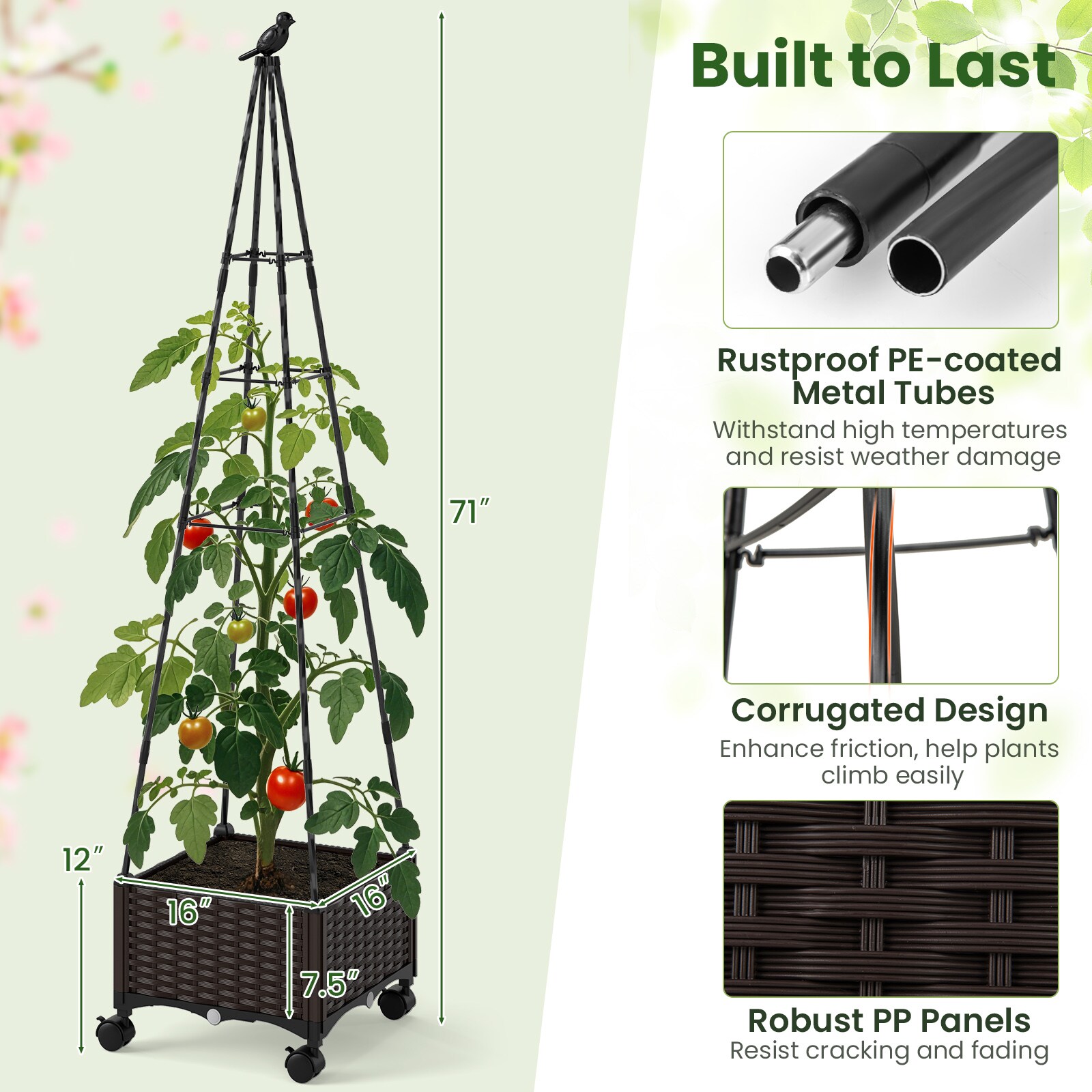 YERIVA YSGT416642WH Garden-Trellis - View #4