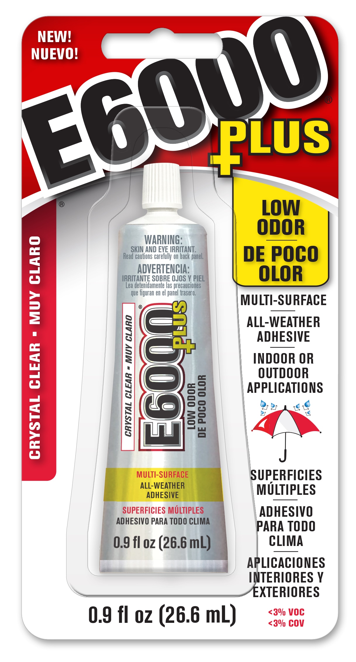 E-6000 Automotive and Industrial Adhesive - 3.7 oz tube