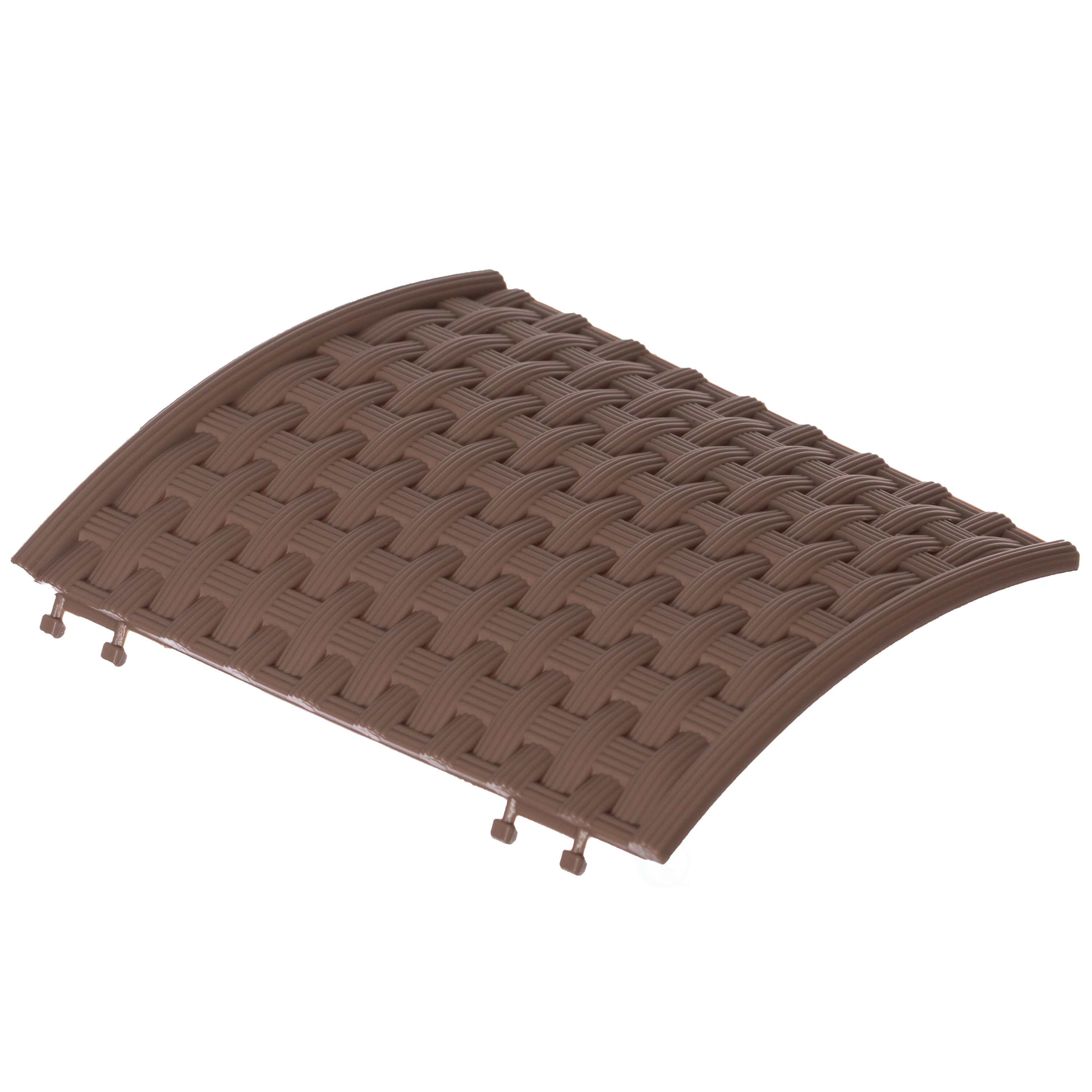 Large Brown Plastic Basket Weave Tree Skirt