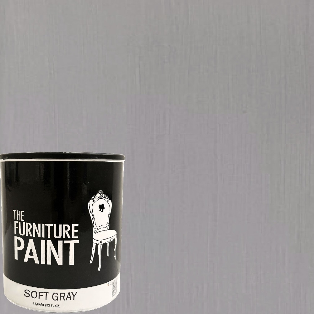 THE FURNITURE PAINT 20112 Matte Soft Gray Chalky Water-based Interior Paint ( 1-quart )
