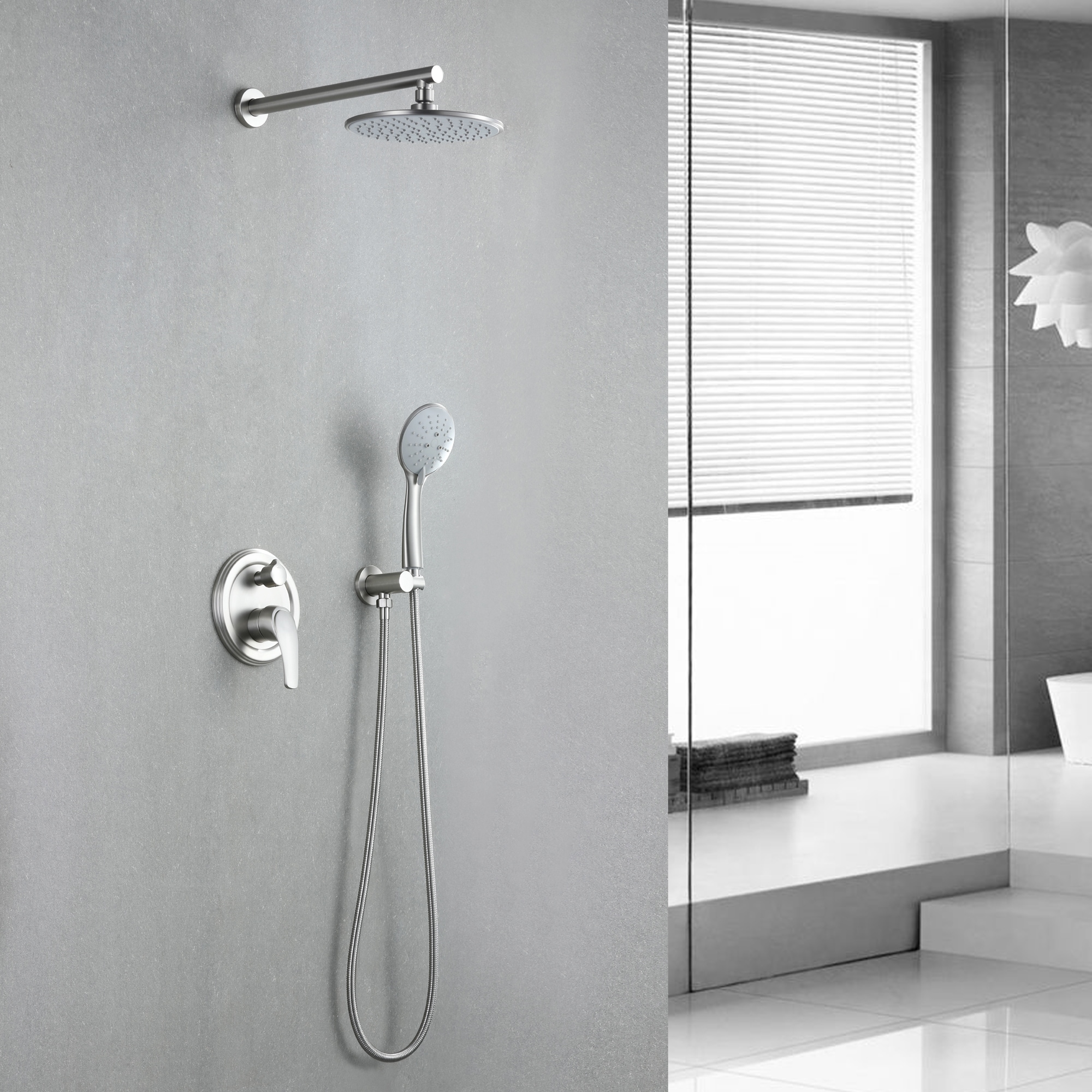 WELLFOR SPA-88040BN-9 Showerhead-Bar-Panels - View #8