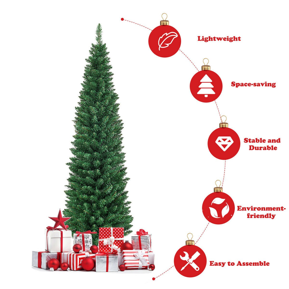 Forclover ALHY-654CM Artificial-Christmas-Trees - View #4