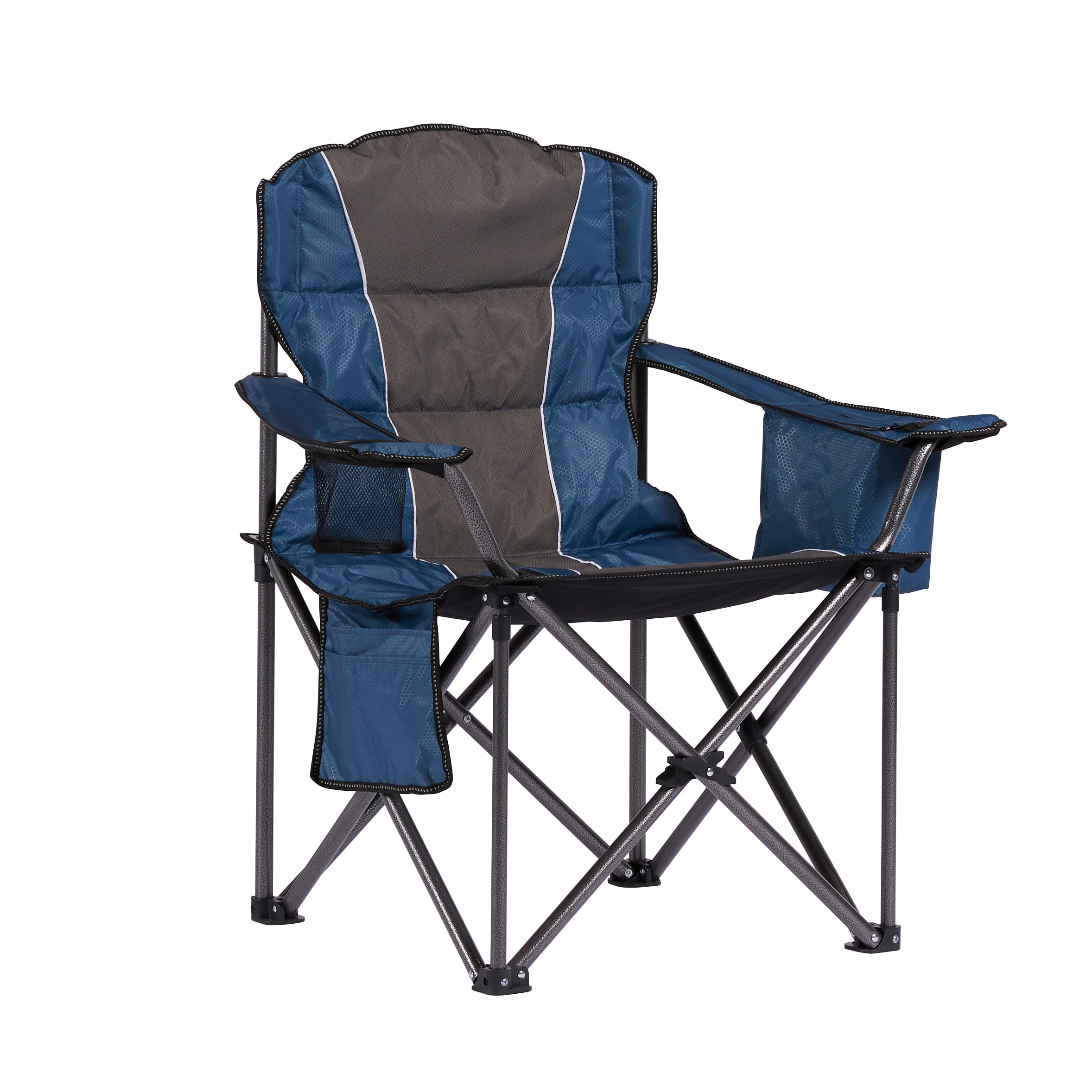 Style Selections Polyester Blue and Gray Folding Camping Chair (Carrying Strap/Handle Included) | AGF9901R