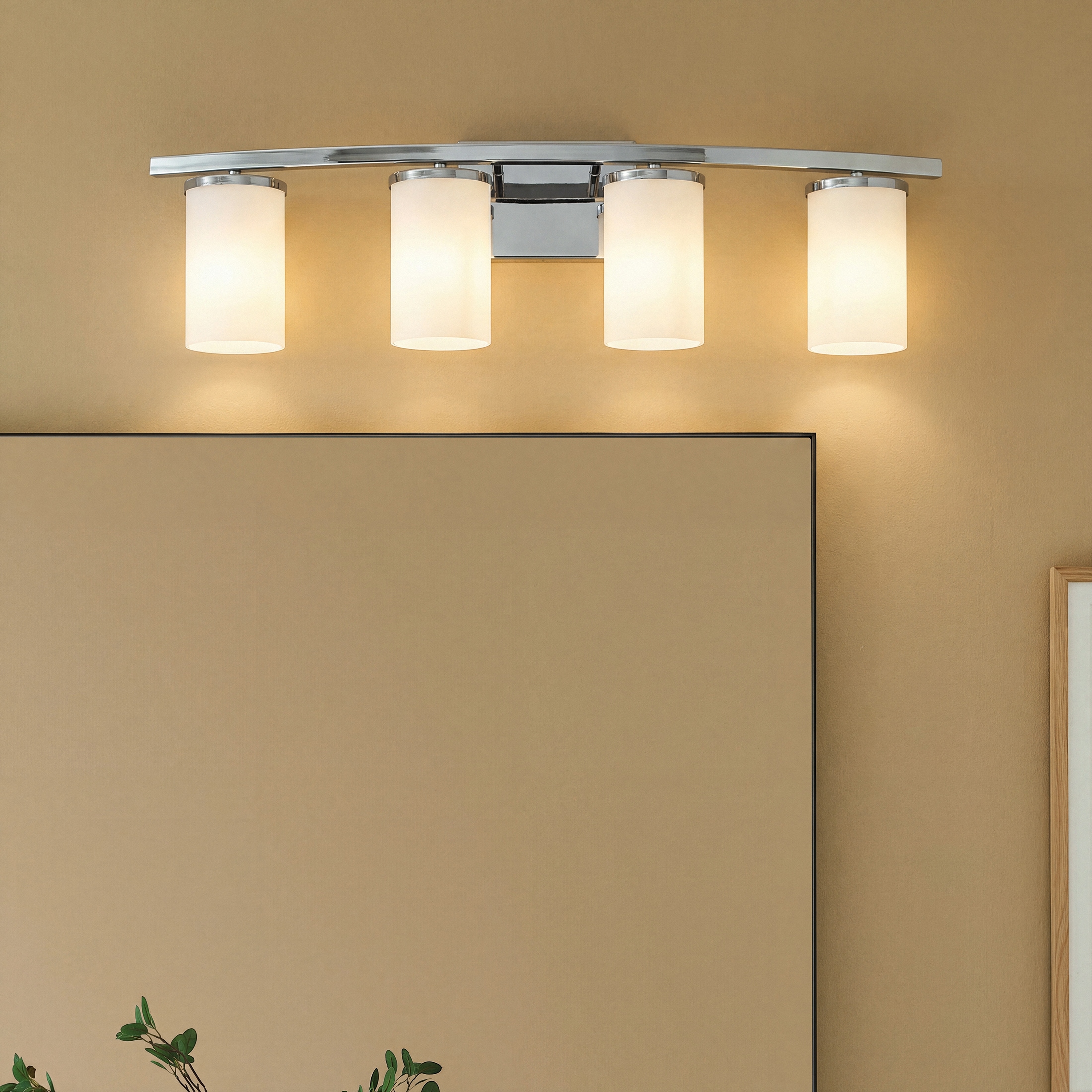 Kichler Crosby 31-in 4 Light Chrome Modern/contemporary Bathroom Vanity light