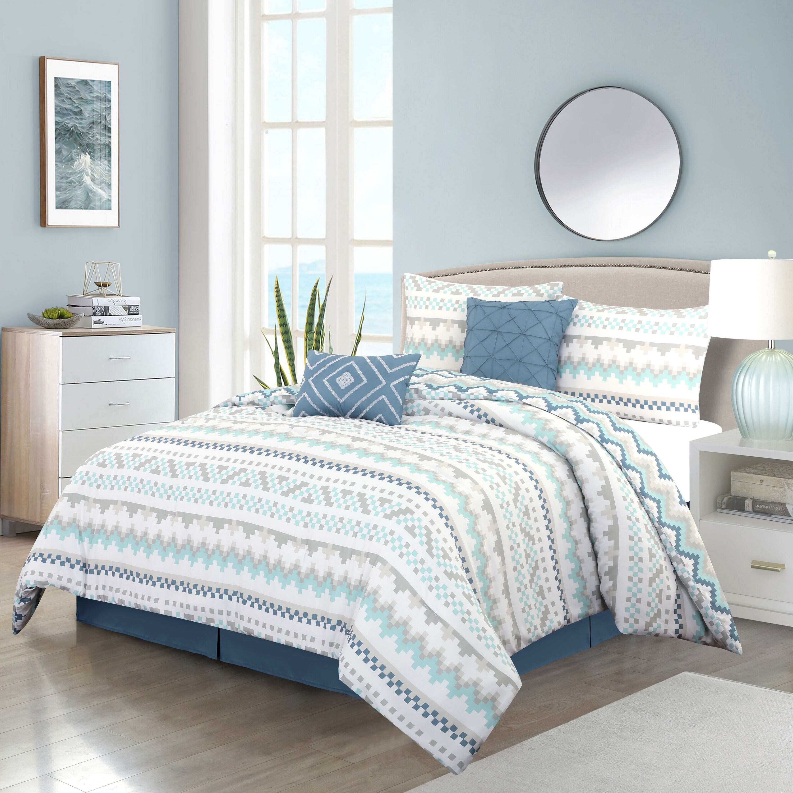 Nanshing NEREIDA6-Q-BLU bedding - View #2