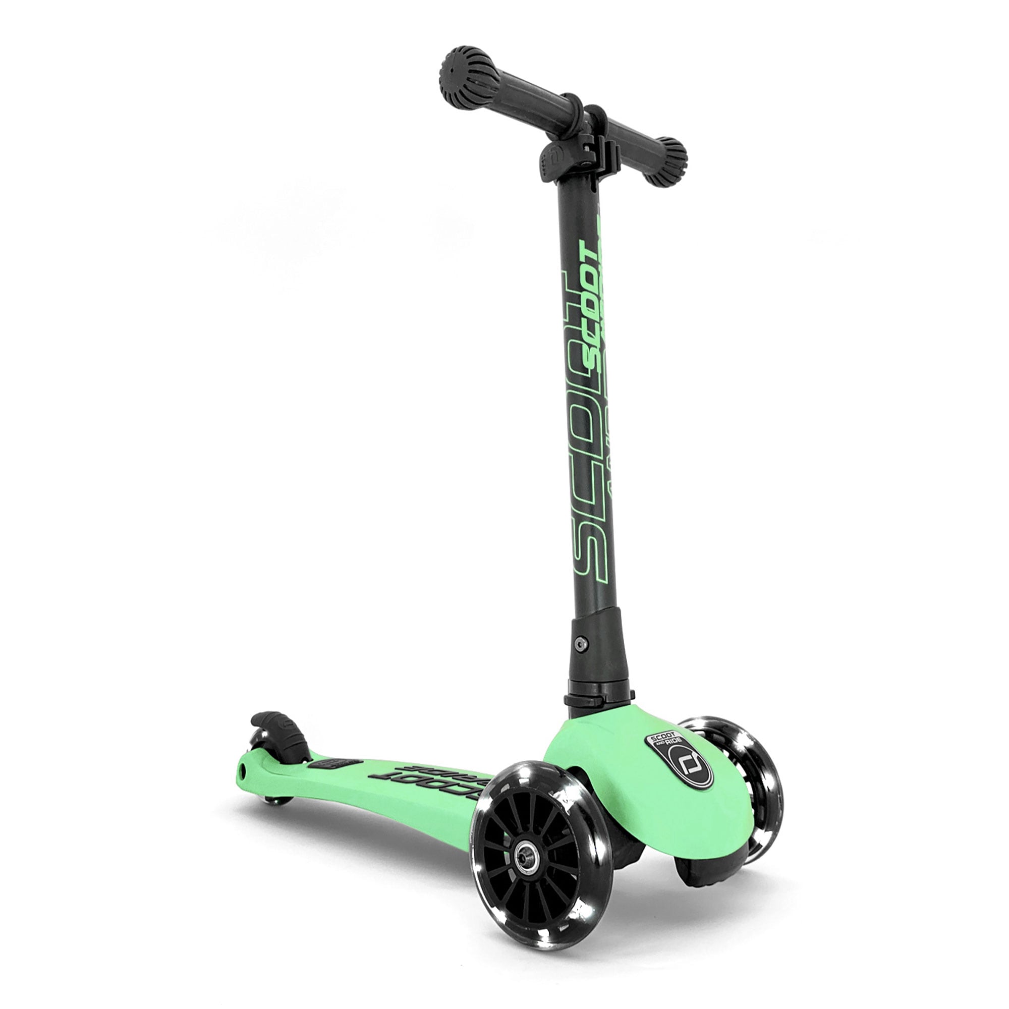 Scoot & Ride 411096 Scoot and Ride Stand-up Push Scooter for Children Ages 3-6  Highwaykick 3  Kiwi