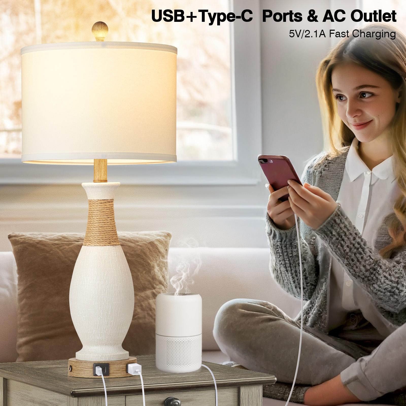 UrFurnishings TD-291 Table-Lamps - View #6
