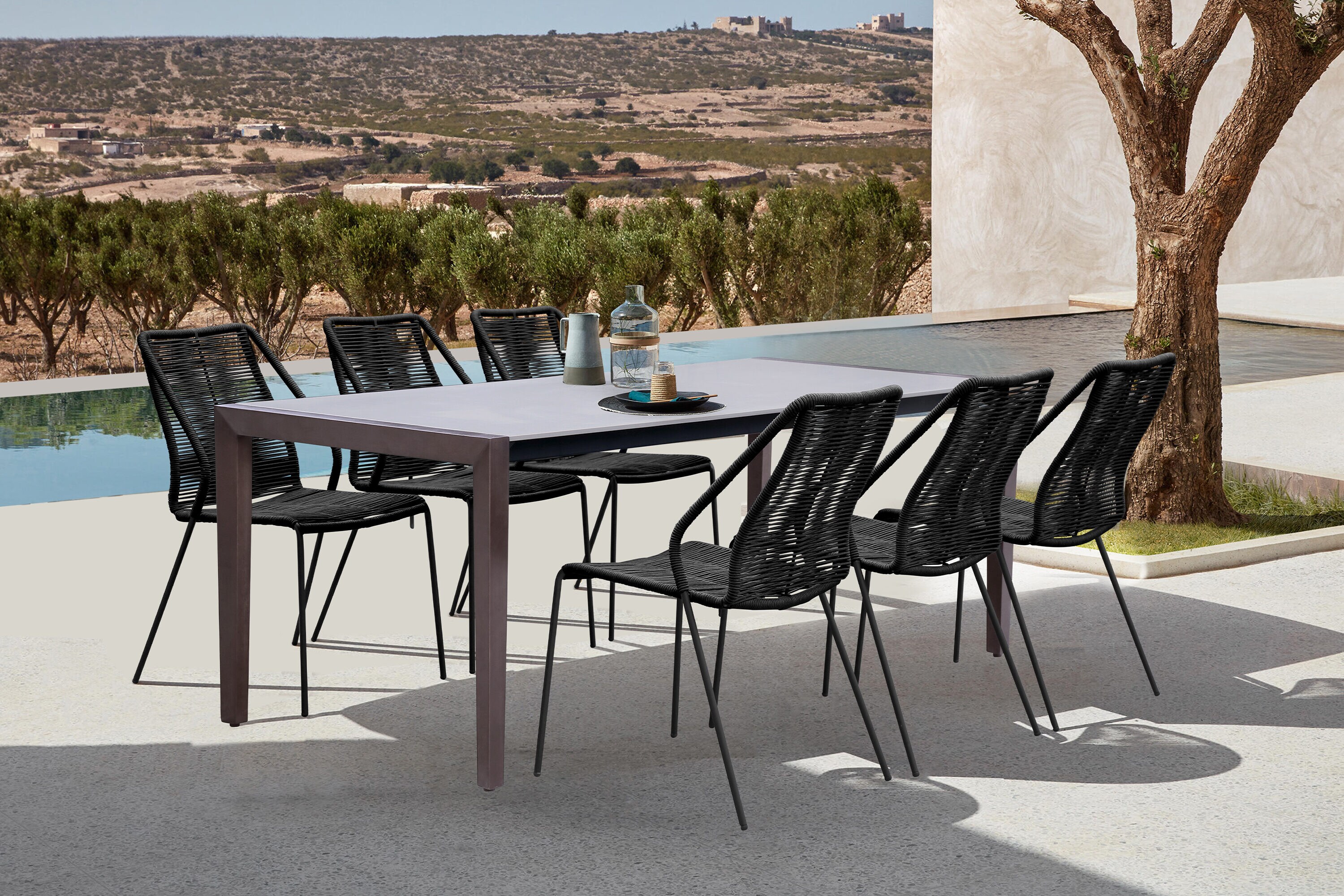 Armen Living SETFLDIDK7CPBL Patio-Dining-Sets - View #2