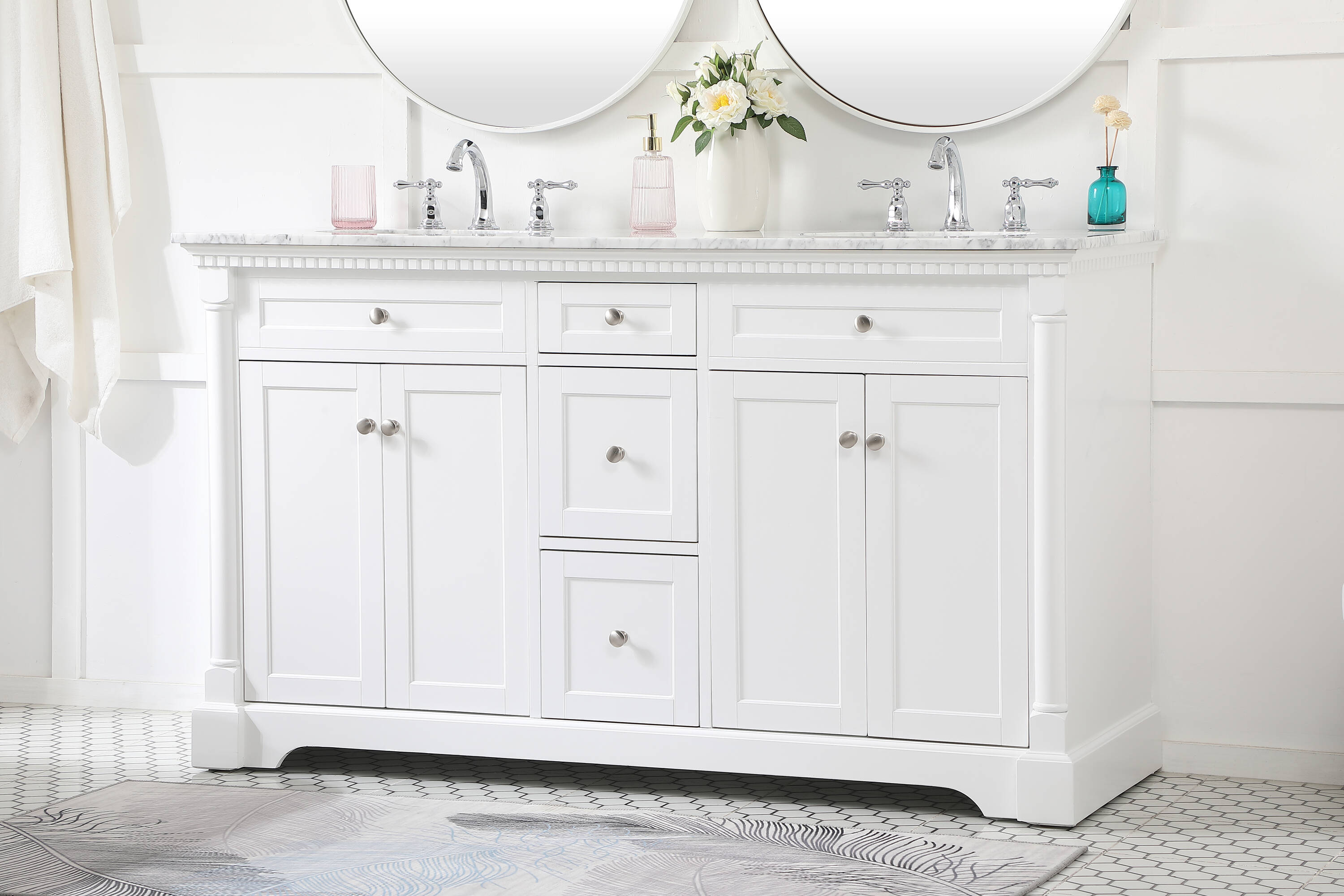 Elegant Decor HF159180DWH Bath-Vanity-Combo - View #3