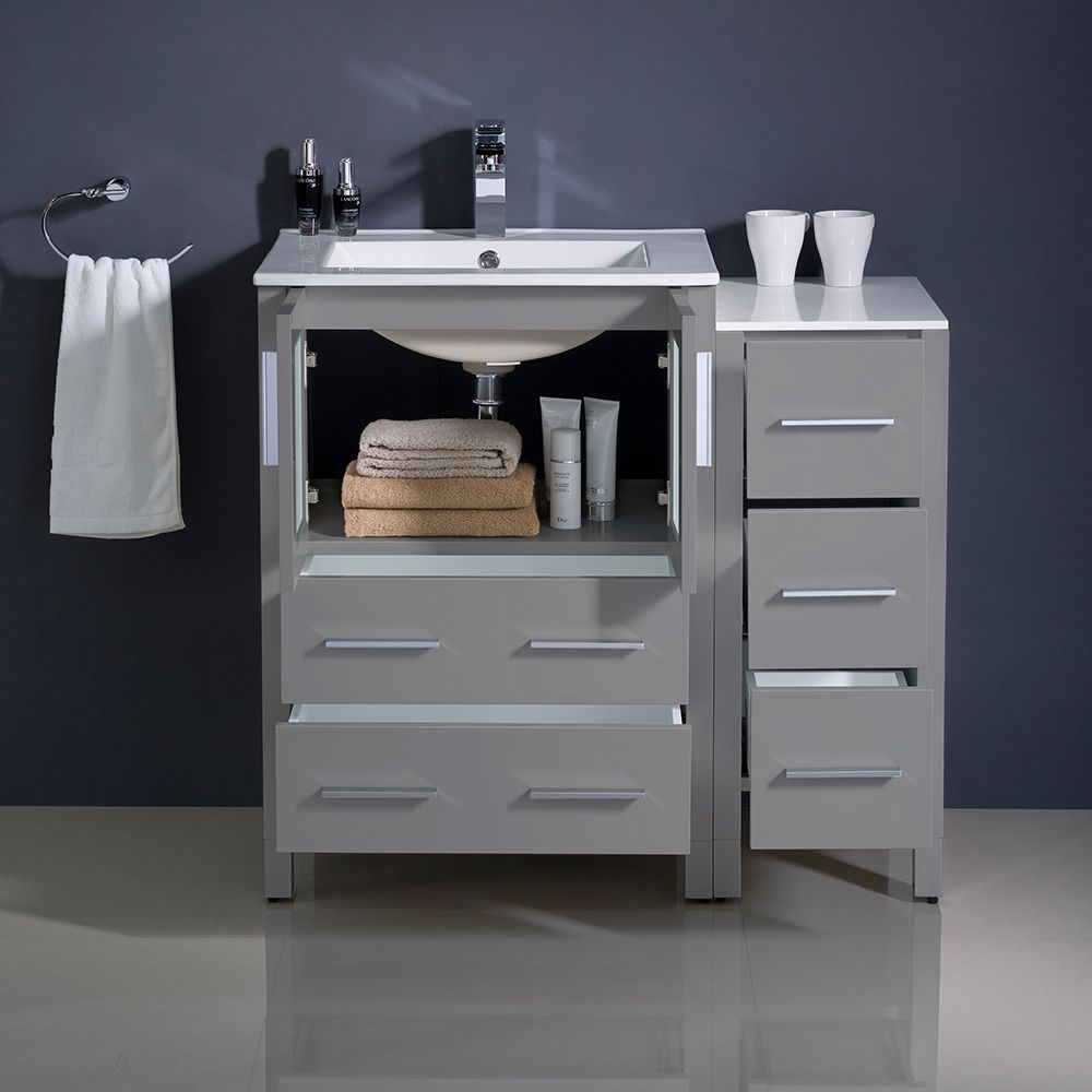 Fresca FCB62-2412GR-I Bath-Vanity-Combo - View #3