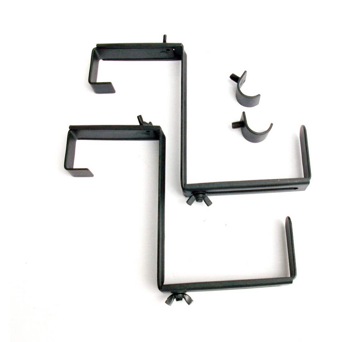 Style Selections 2-Pack 6.75-in Steel Window Box Brackets in the Planter  Hardware department at