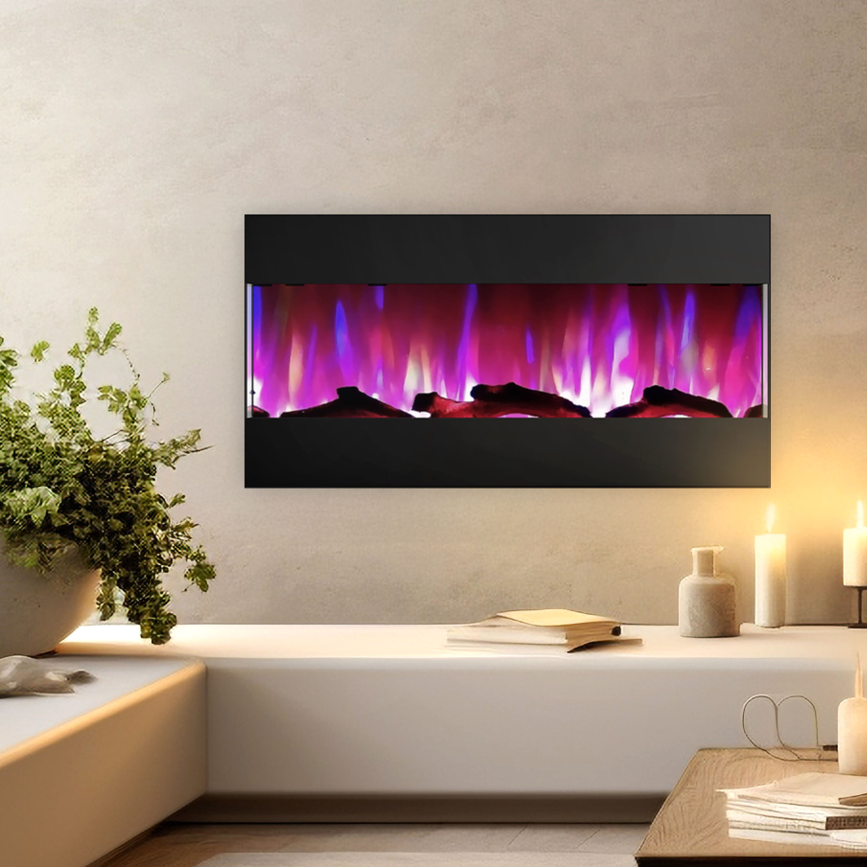 Cambridge CAM42RECWMEF-2BLK Electric-Fireplaces - View #10
