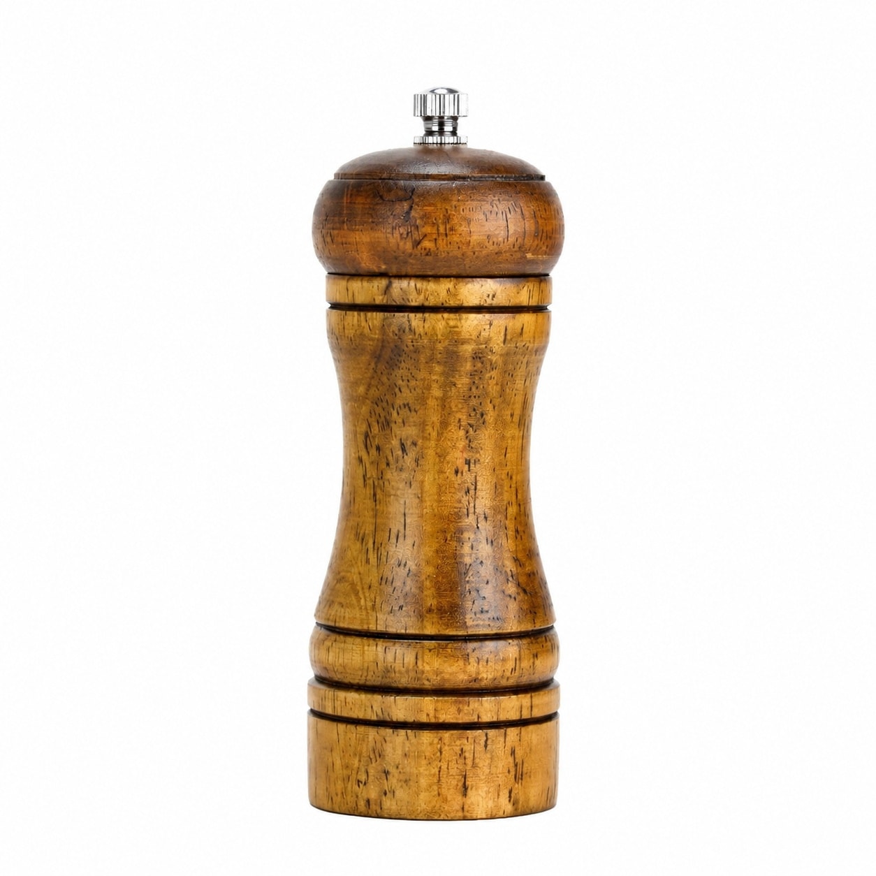 Aoibox  5 Inch Acacia Wood Salt and Pepper Grinder Mill Set with Durable Ceramic Rotor and Adjustable Coarseness