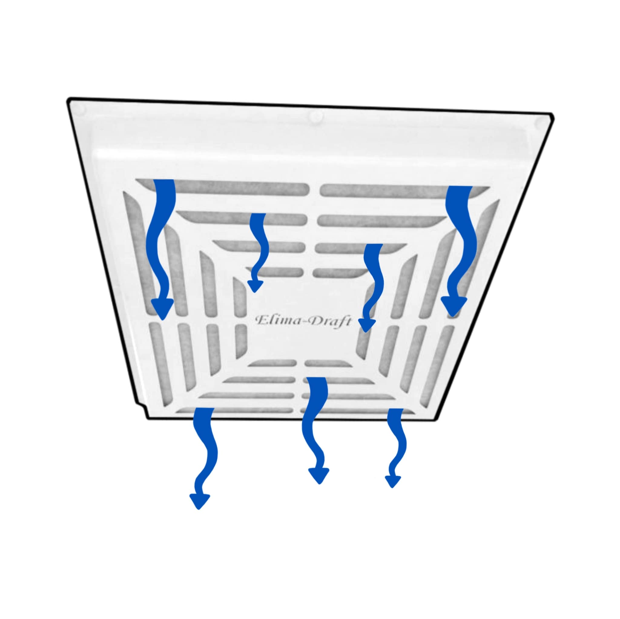 Elima-Draft Commercial Filtration Vent Cover for 24 x 24 Diffusers