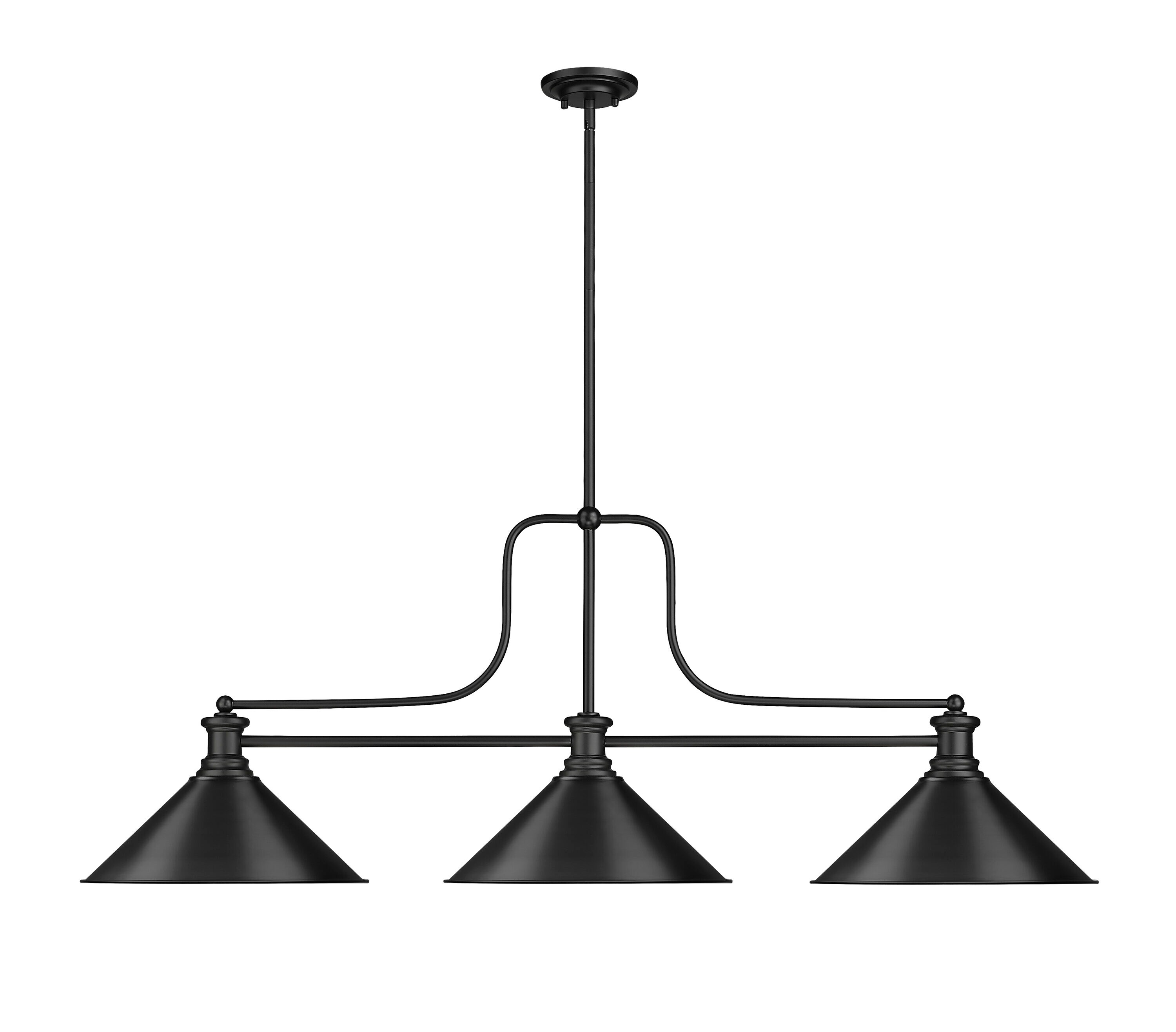 Z-Lite 725-3MB-MB15 Pool-Table-Lighting - View #2