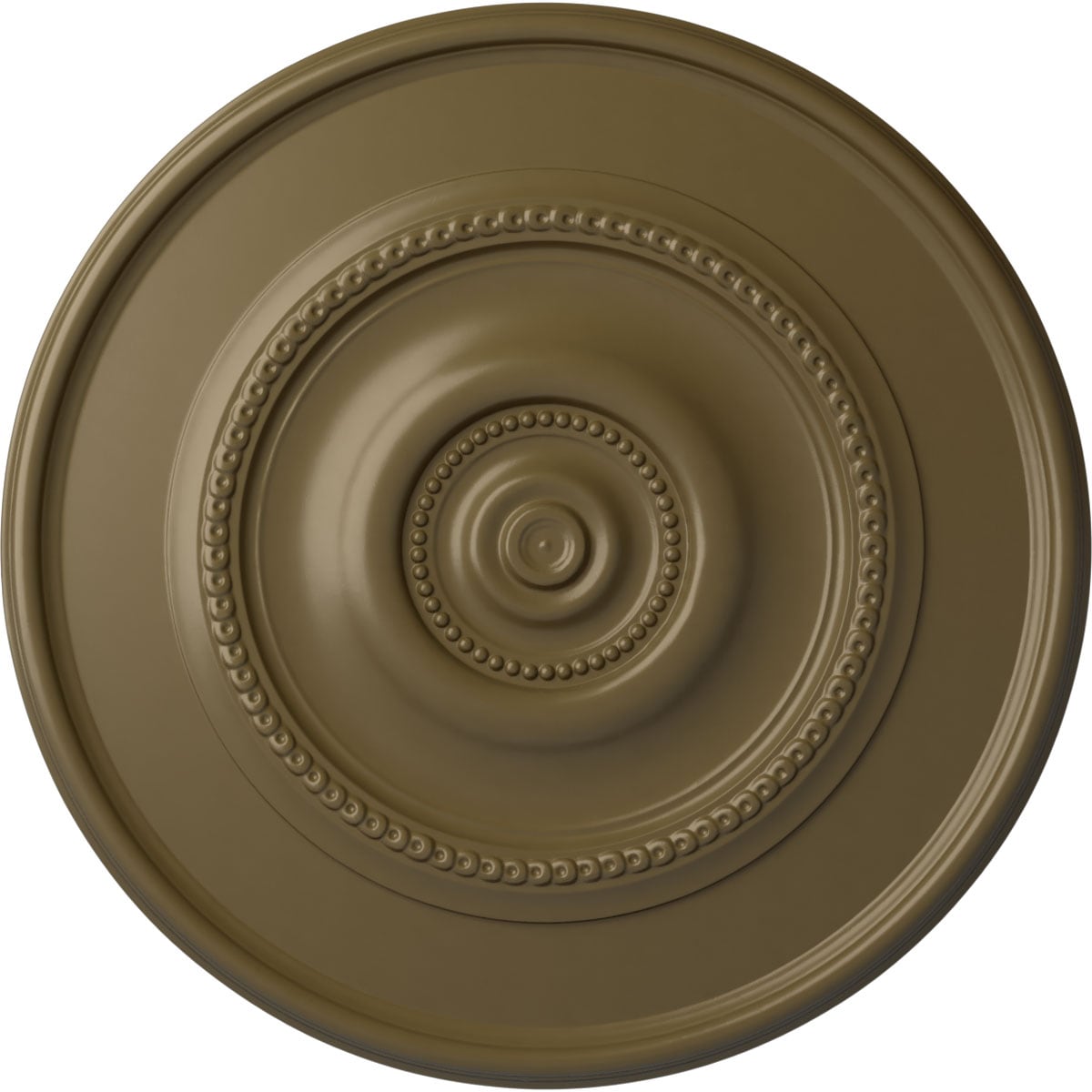 Ekena Millwork CM24REMMF Traditional Reece 24.375-in W x 24.375-in L Painted Mississippi Mud Polyurethane Whole Ceiling Medallion