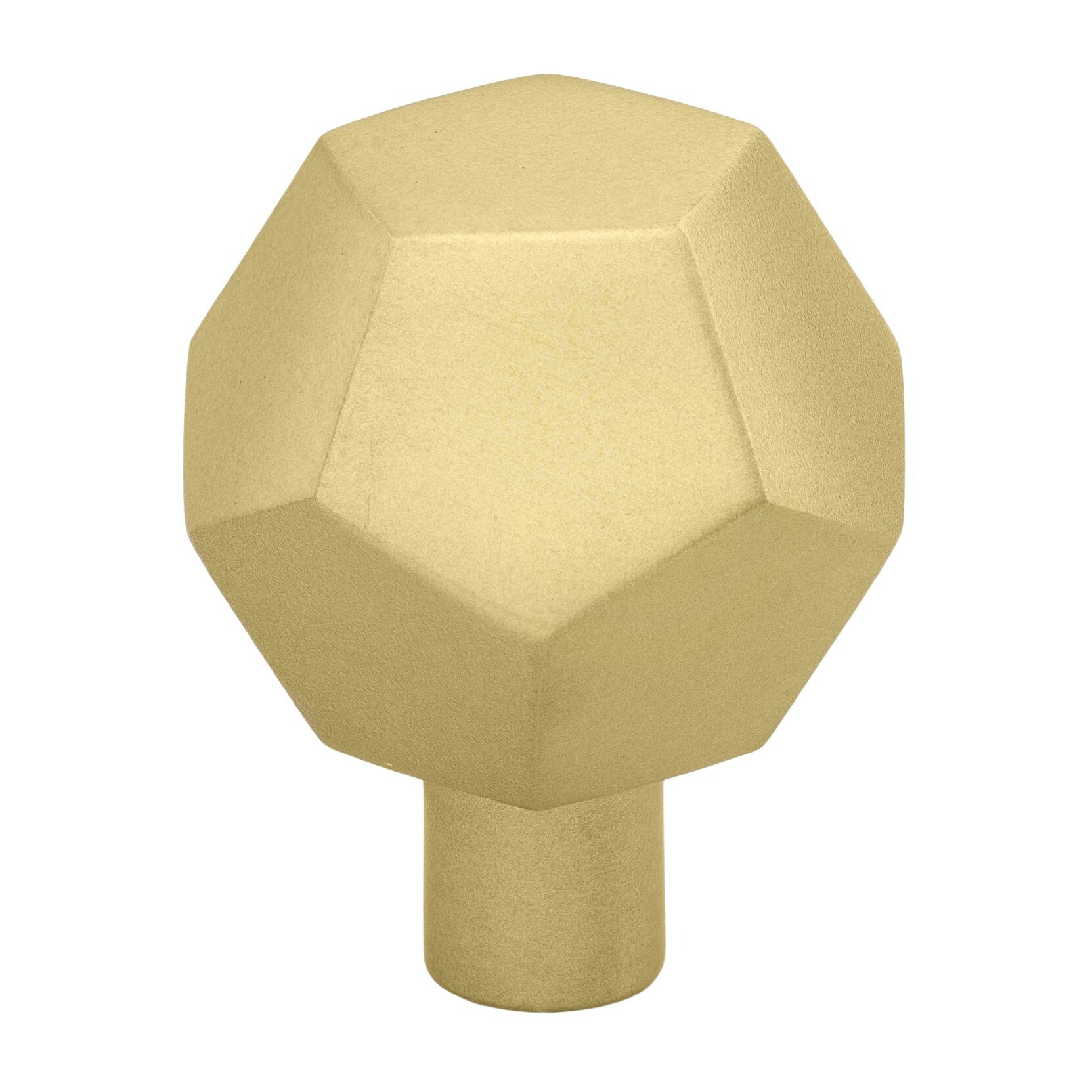 GlideRite Hardware 5826-SG-5 1-1/2 in. Solid Faceted Cabinet Knob - 5 Pack