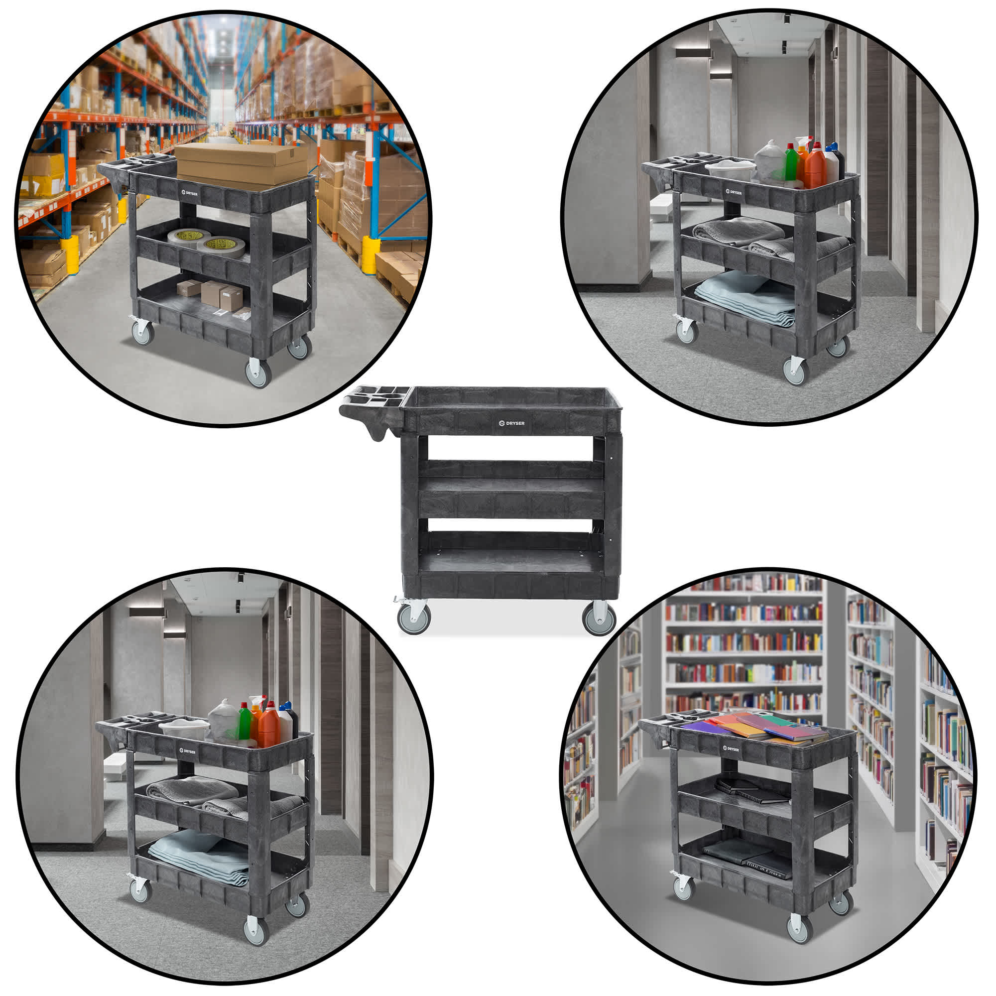 Dryser JAN-CRT-UC403 Janitorial-Carts - View #3
