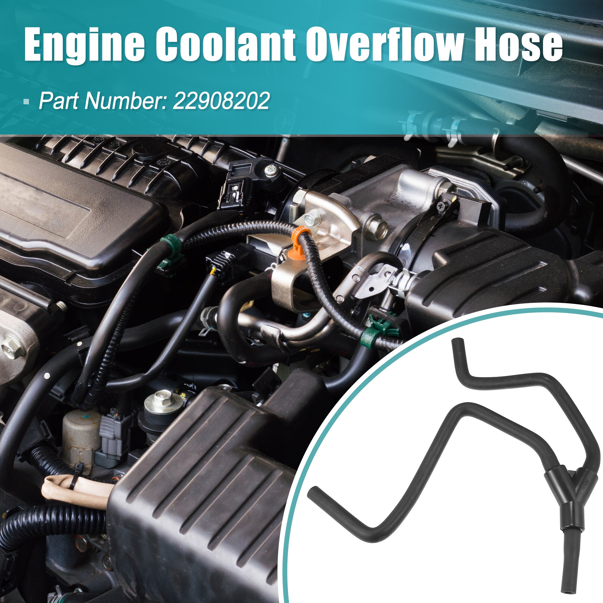 Unique Bargains Upper Radiator Surge Tank Inlet Hose Reservoir Hose ...