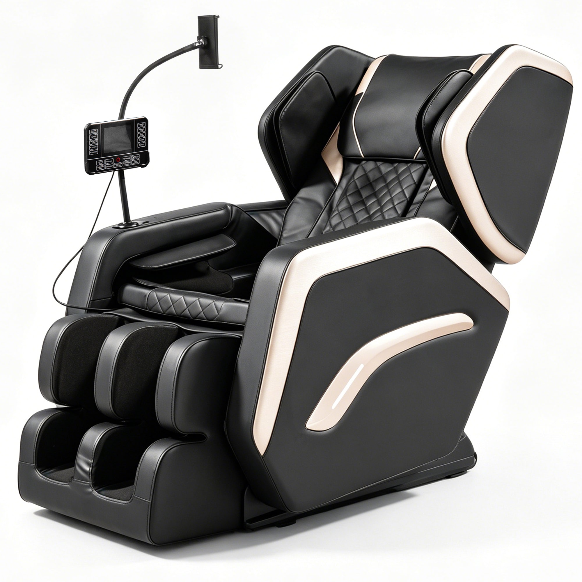 GDFStudio 2026 Massage Chair Recliner with Zero Gravity Full Body Air Pressure Remote Control Heating for Office Home Use Black