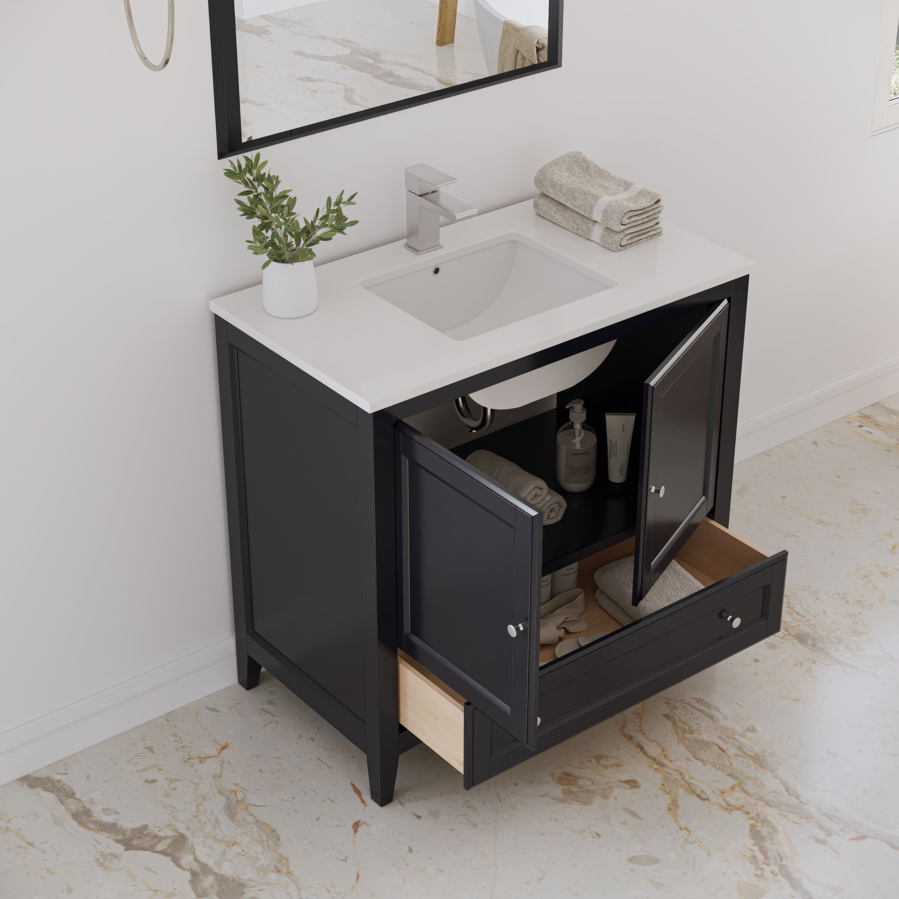 Fresca FVN2036ES Bath-Vanity-Combo - View #3