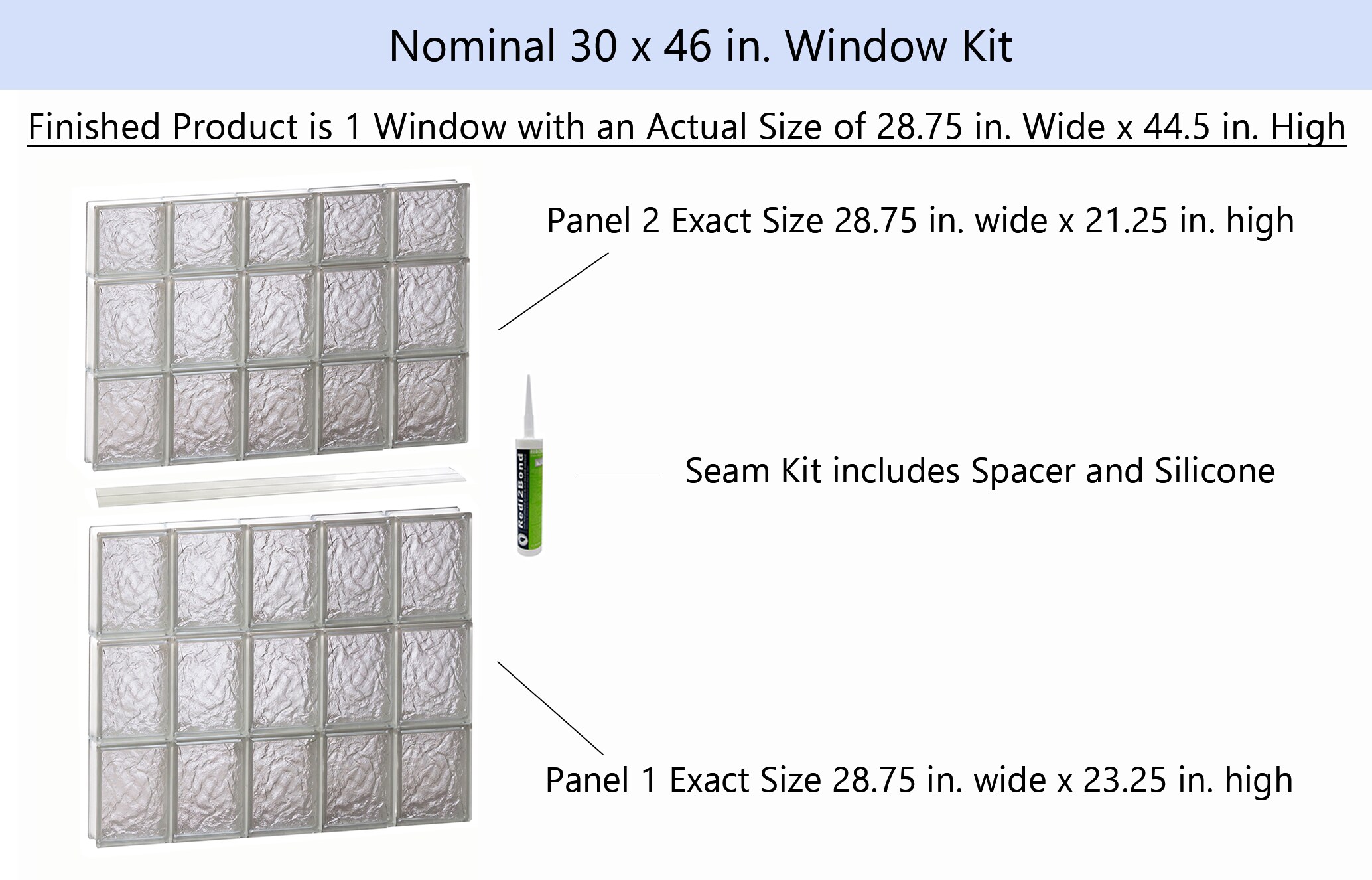 REDI2SET S3046IS Glass-Block-Windows - View #2
