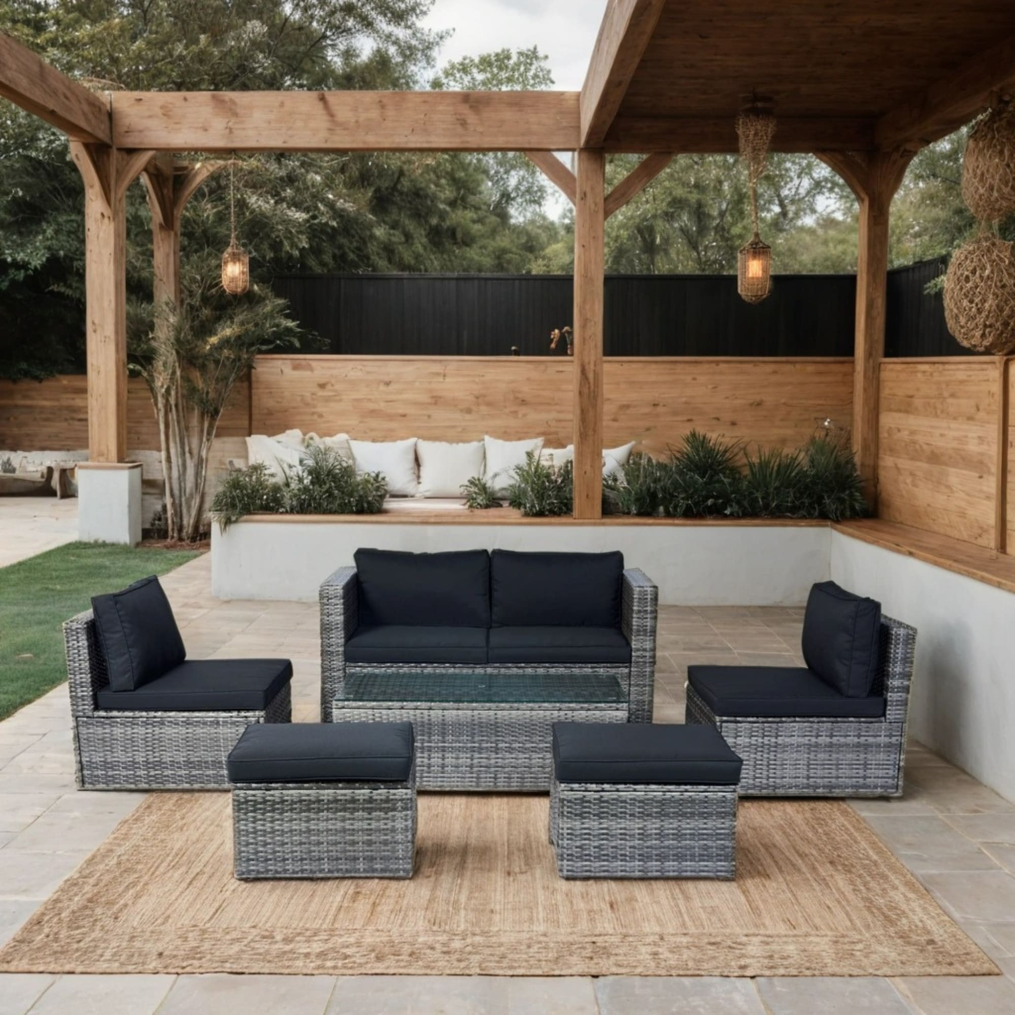 Mondawe MO-LLZG700BKRD Patio-Conversation-Sets - View #3