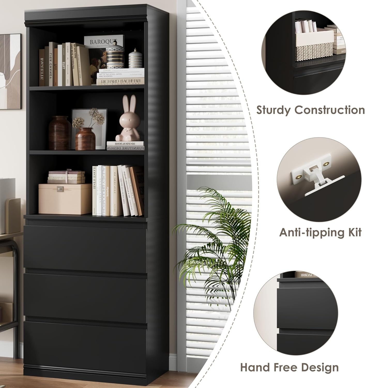 Qeetex LHF-SJ-PHO-16KTOBKV bookcases - View #3