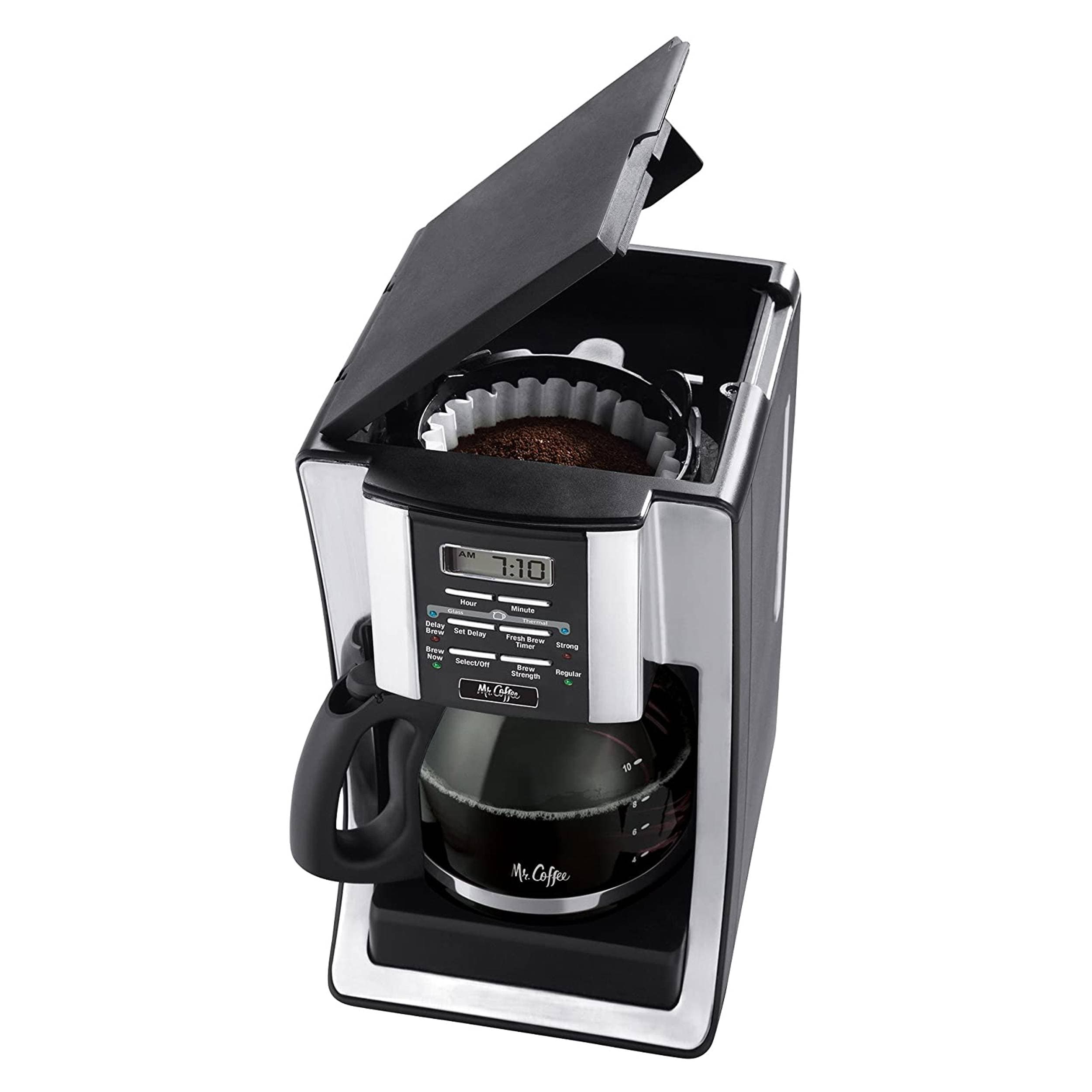 Mr. Coffee 12-Cup Coffee Maker with Rapid Brew System Stainless