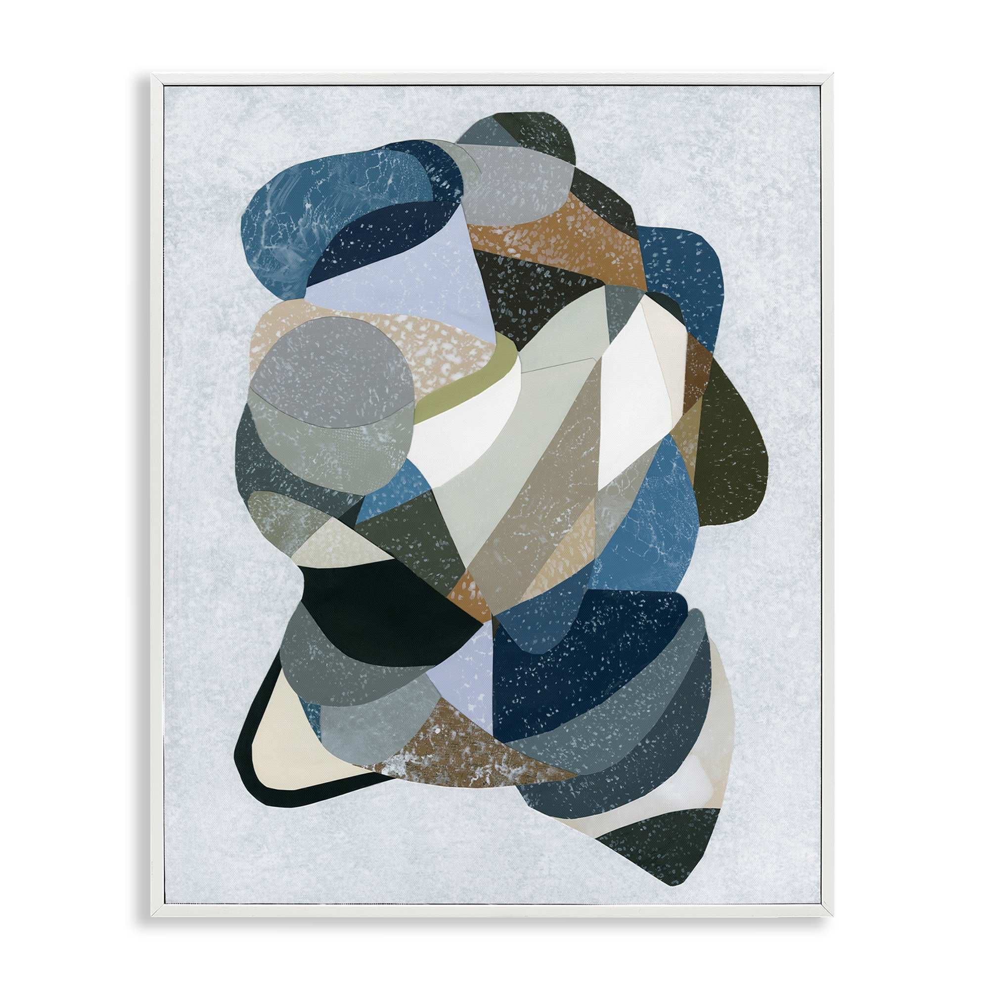 Stupell Industries BS-358-WFR-16X20 Fluid Movement Geometrics White Framed Giclee Art By Coco Good 16 x 20