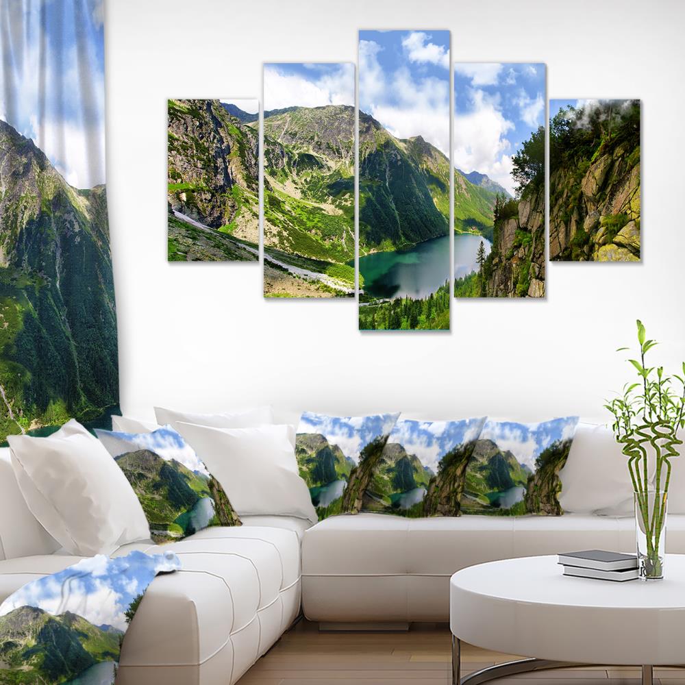 Designart 32-in H x 60-in W Landscape Print on Canvas in the Wall Art ...