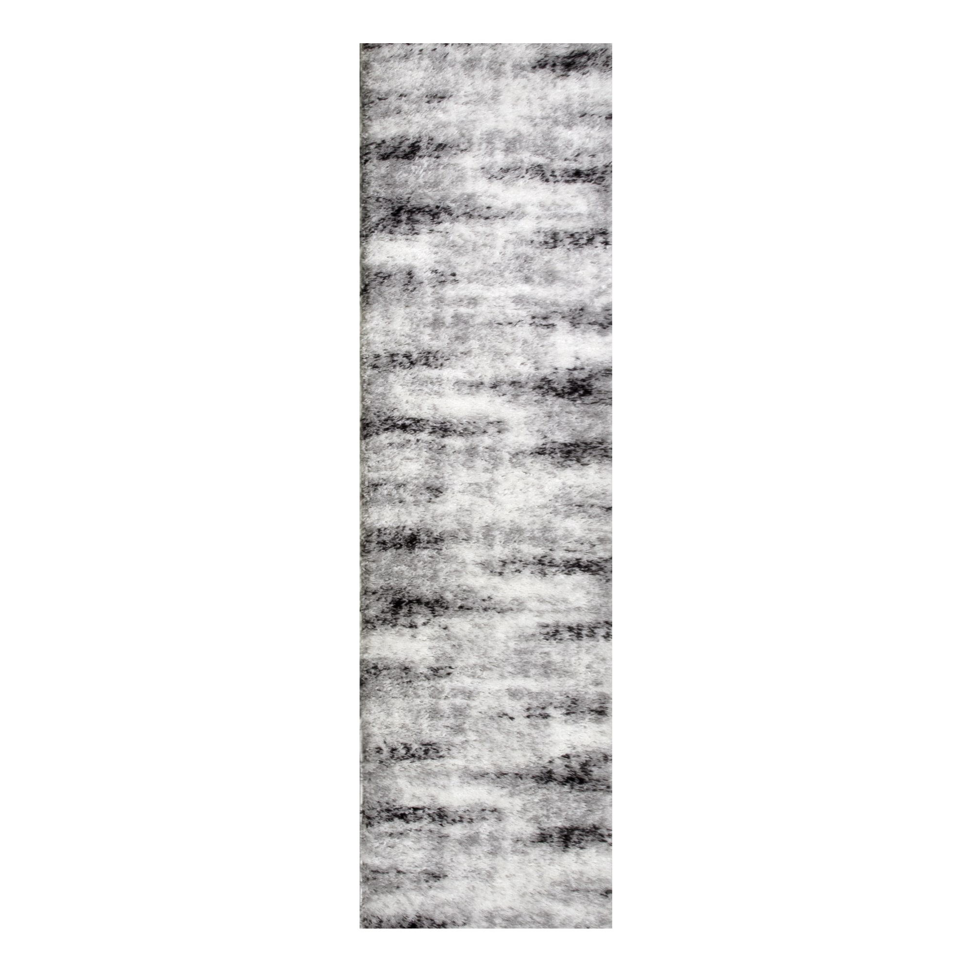 Leick Home Zielle Area Rug in Watercolor Gray with Rug Pad 5-Ft-3-In x 7-ft-7-in