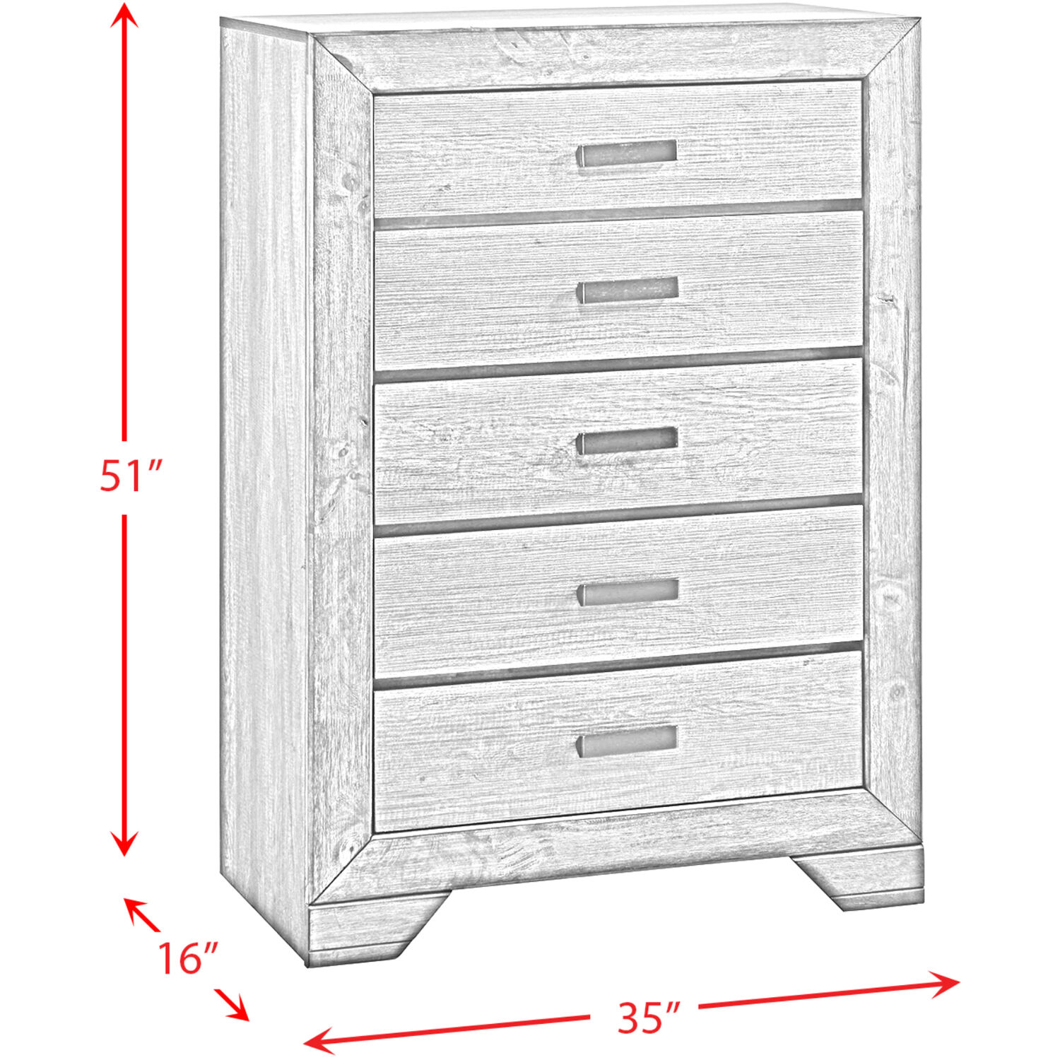 Hanover HBR016A5Q1-WG Bedroom-Sets - View #13