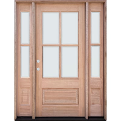 Greatview Doors 60 In X 80 Wood 3 4, Entry Door With Sidelights That Open